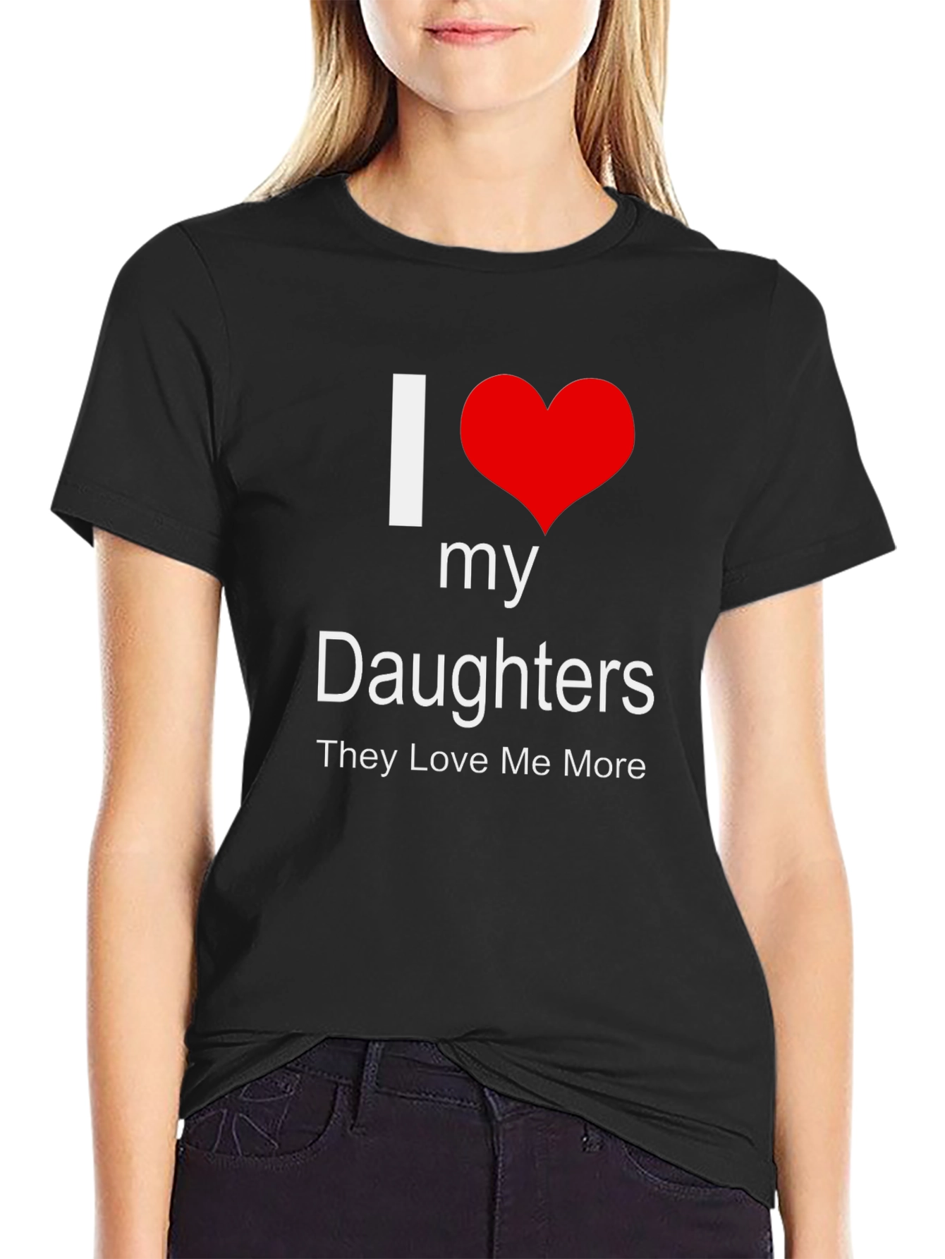 I Heart My Daughters T-Shirt - Dads Love
