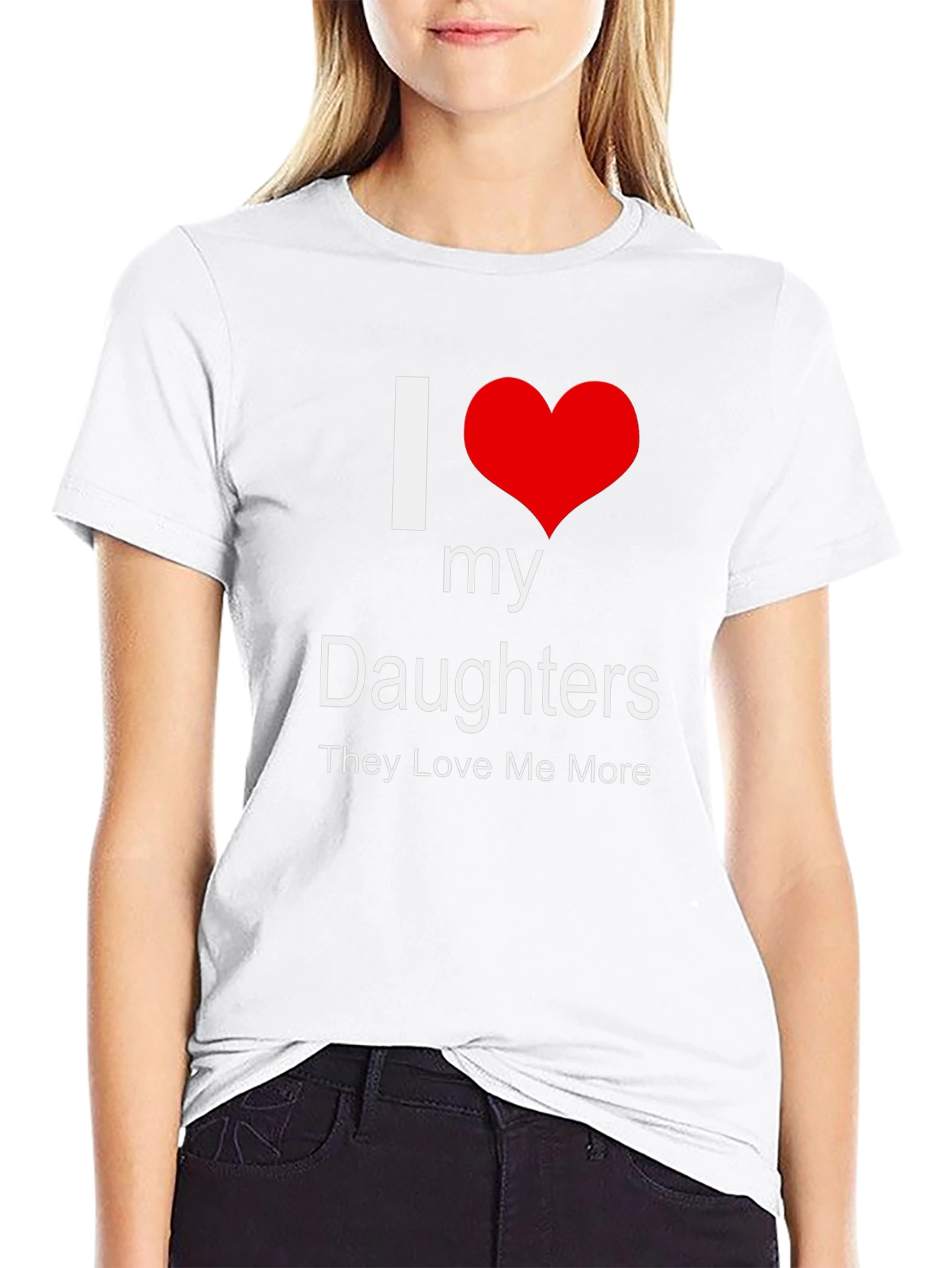 I Heart My Daughters T-Shirt - Dads Love