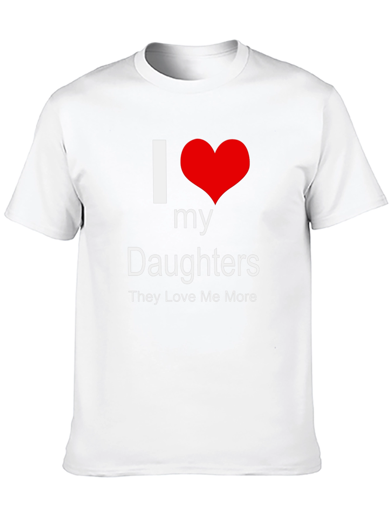 I Heart My Daughters T-Shirt - Dads Love