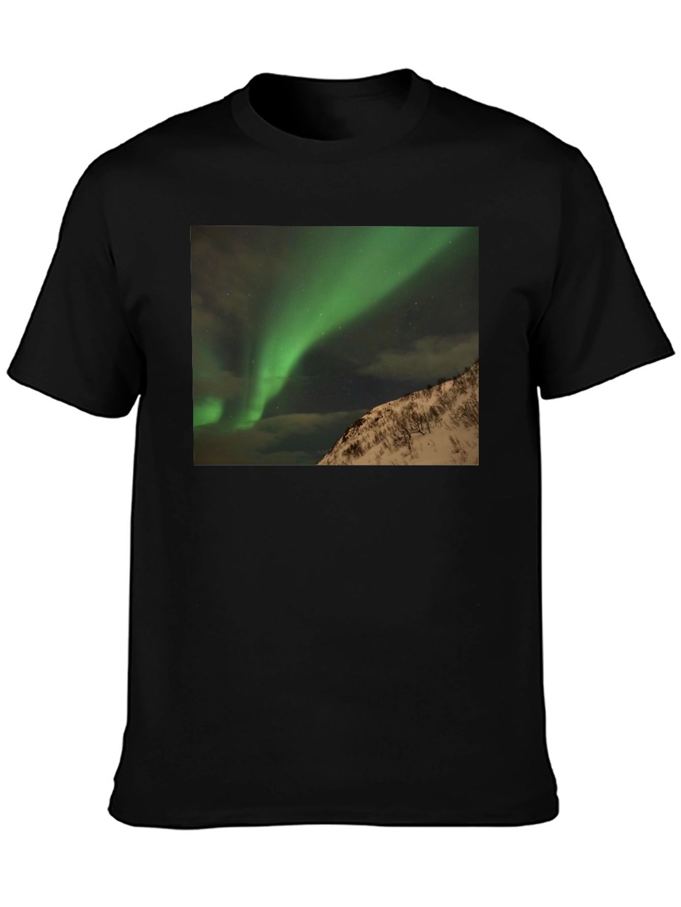 Aurora Borealis Black T-Shirt