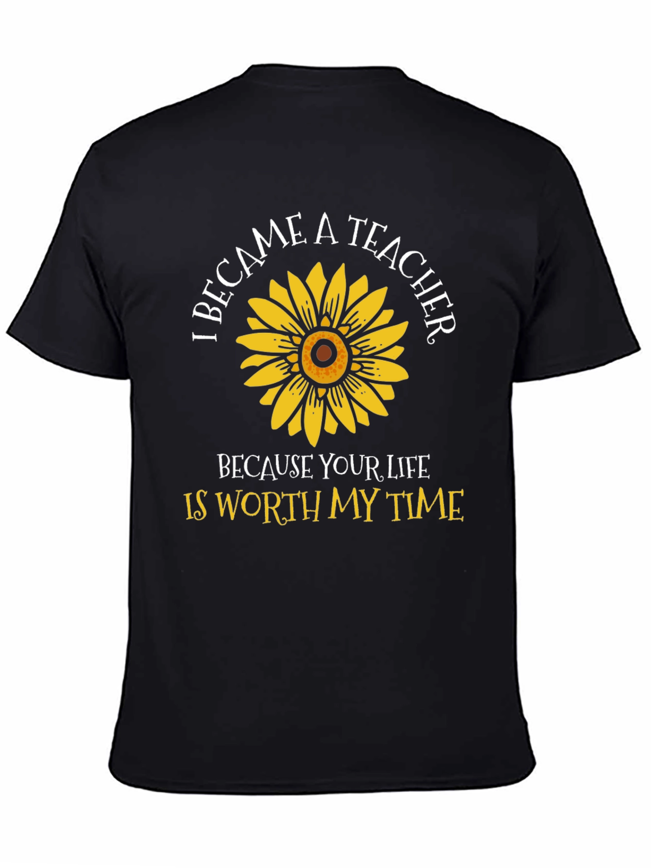 Teacher Sunflower Graphic T-Shirt