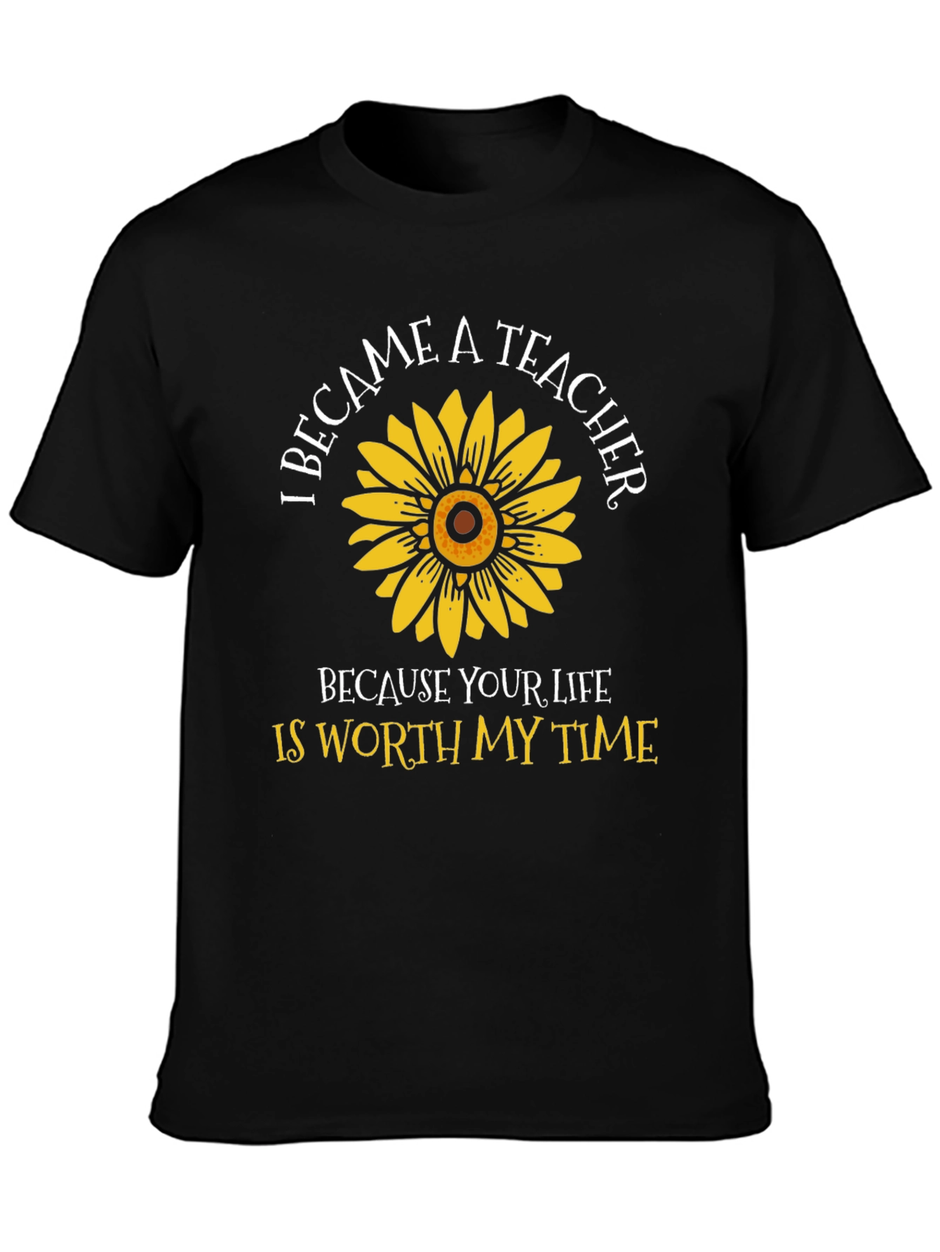 Teacher Sunflower Graphic T-Shirt