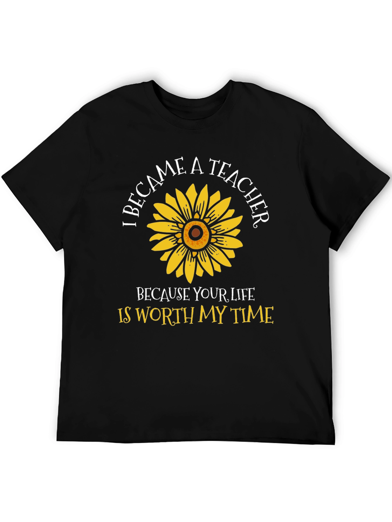 Teacher Sunflower Graphic T-Shirt