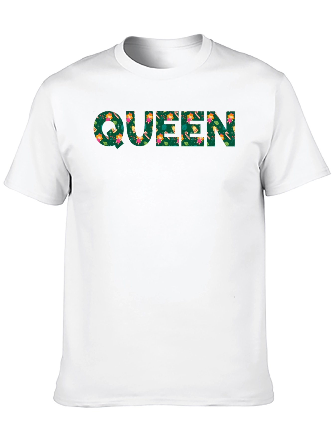 Queen Floral Print Black T-Shirt