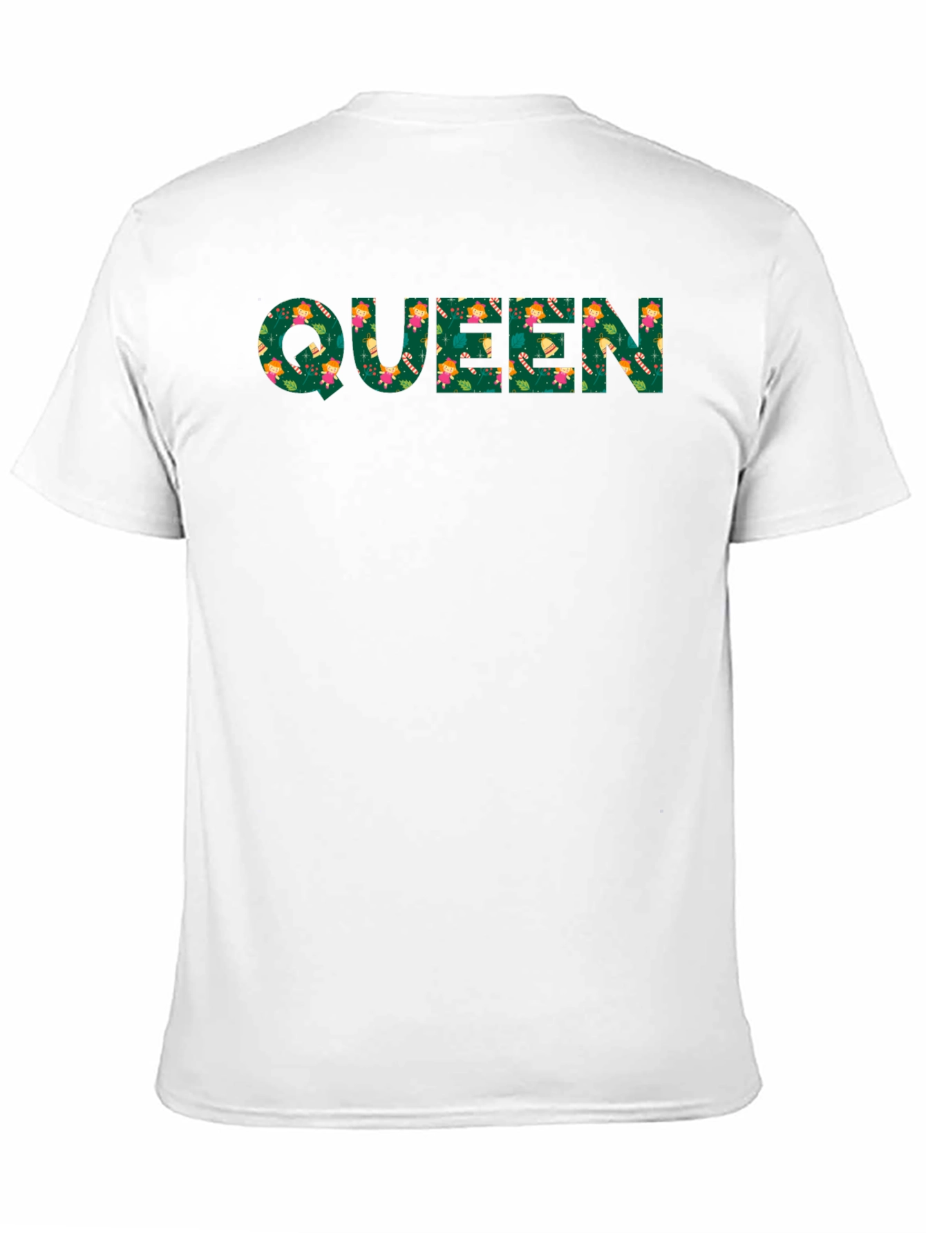 Queen Floral Print Black T-Shirt