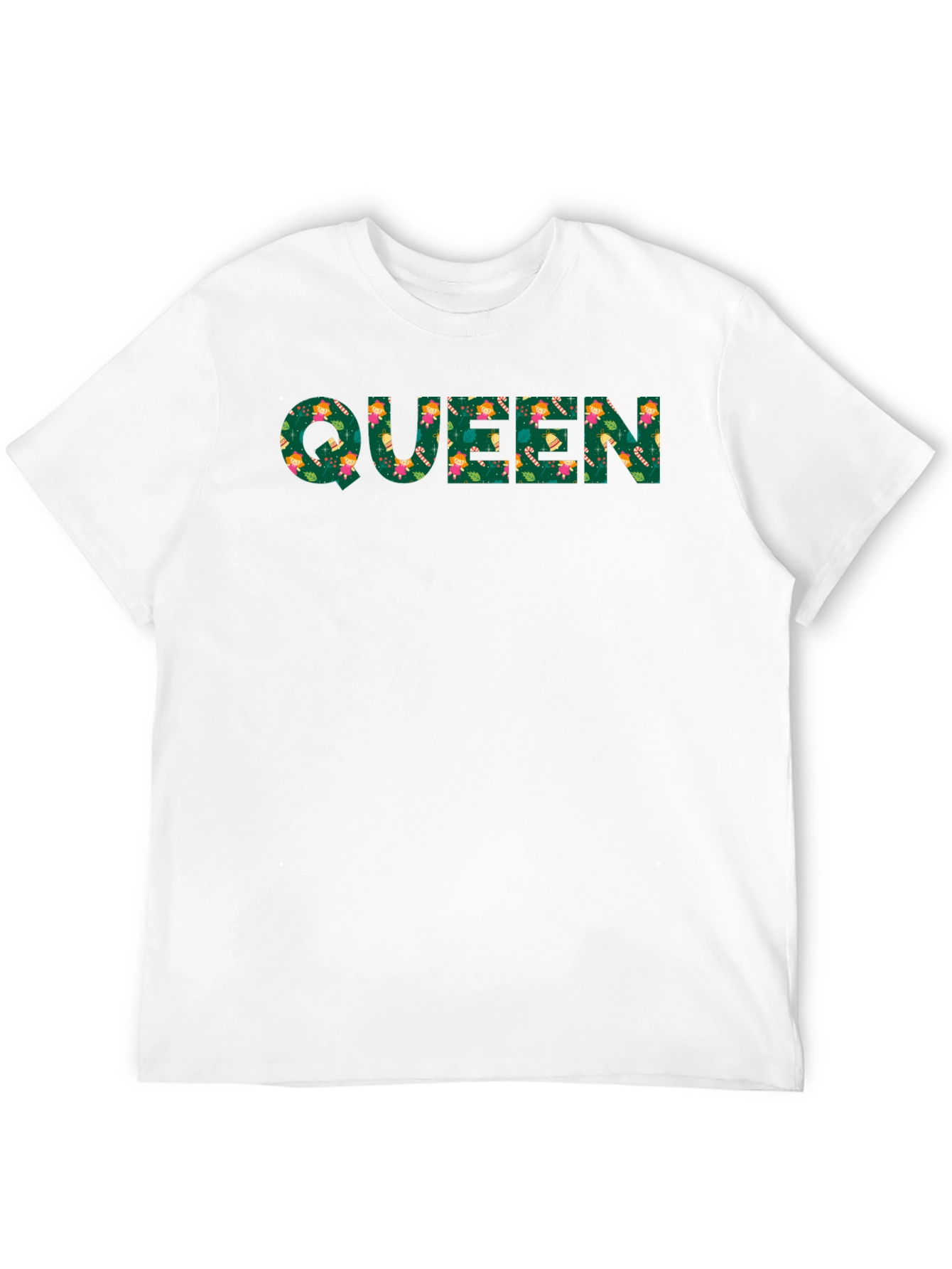 Queen Floral Print Black T-Shirt