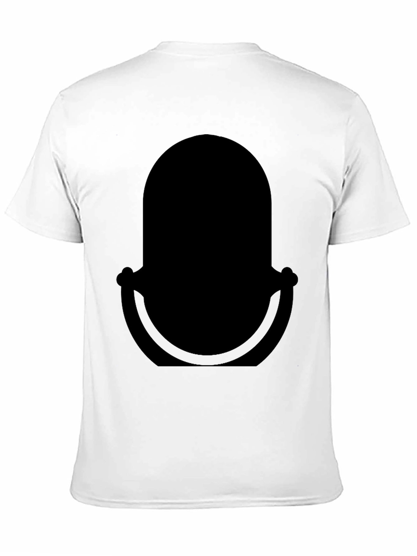 Classic Black T-Shirt with Retro Microphone Design
