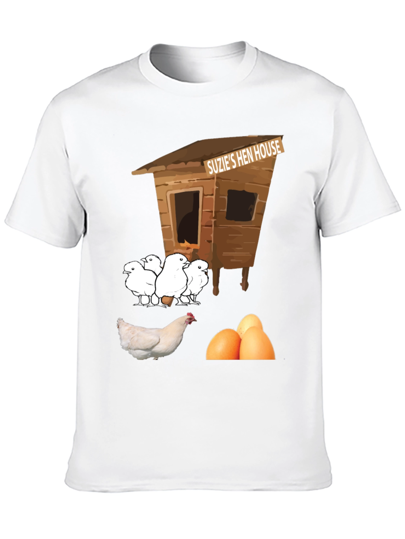 Funny Suzies Hen House T-Shirt Chicken & Eggs