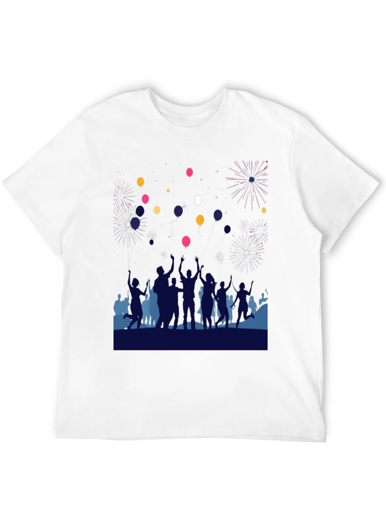 Celebration T-Shirt - Fireworks & Balloons