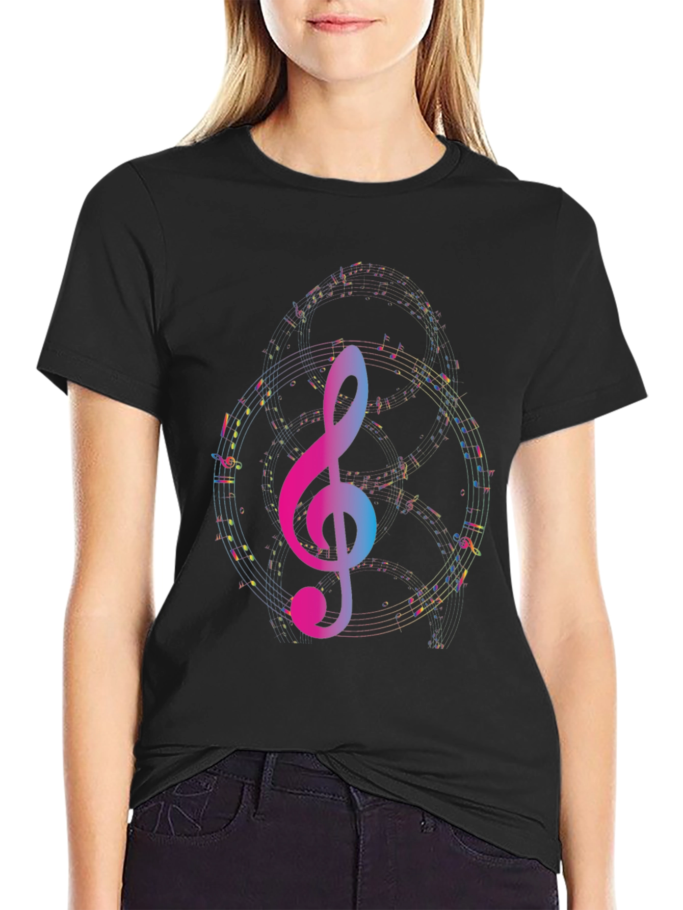 Musical Treble Clef Graphic Tee