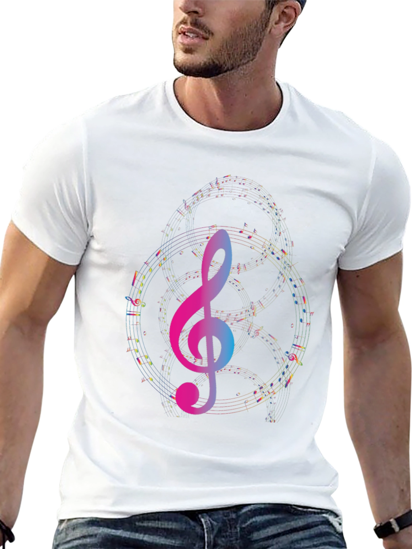 Musical Treble Clef Graphic Tee