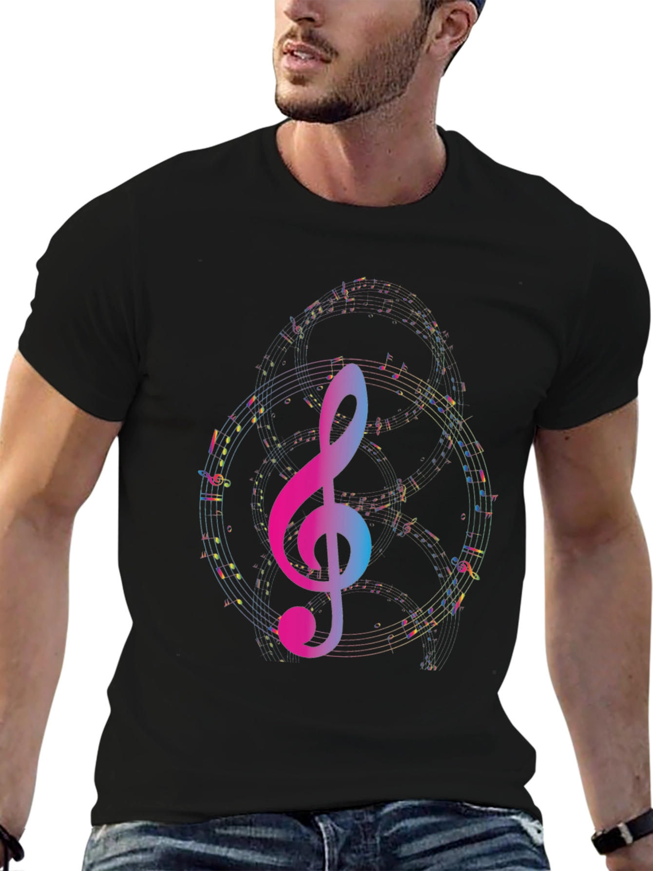 Musical Treble Clef Graphic Tee