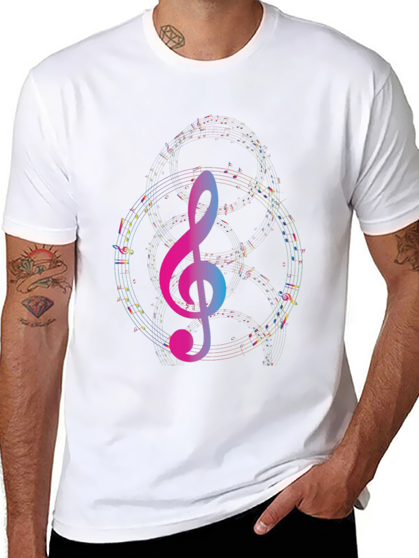Musical Treble Clef Graphic Tee