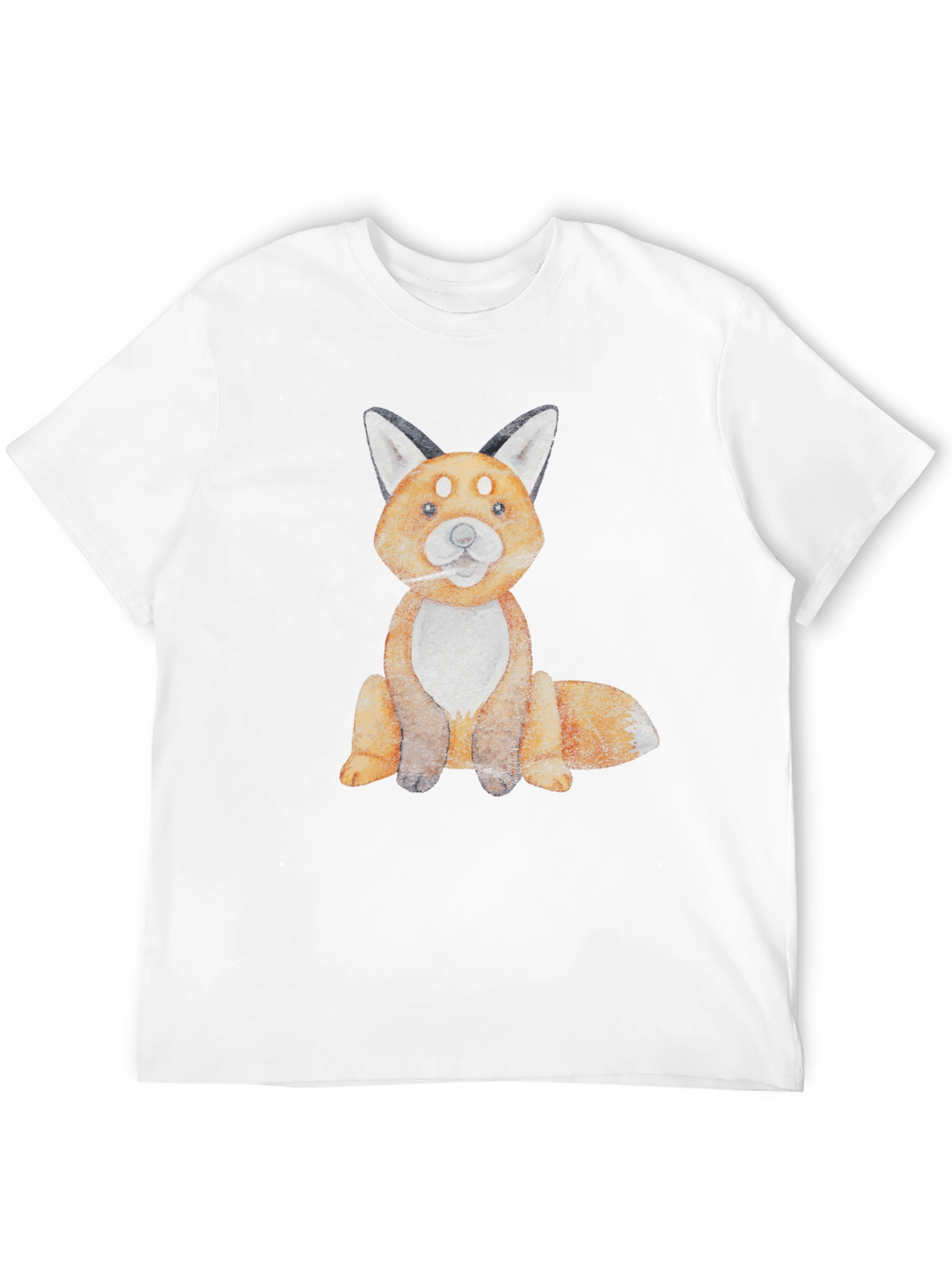 Fox Graphic Tee - Unisex Soft Cotton Black T-Shirt