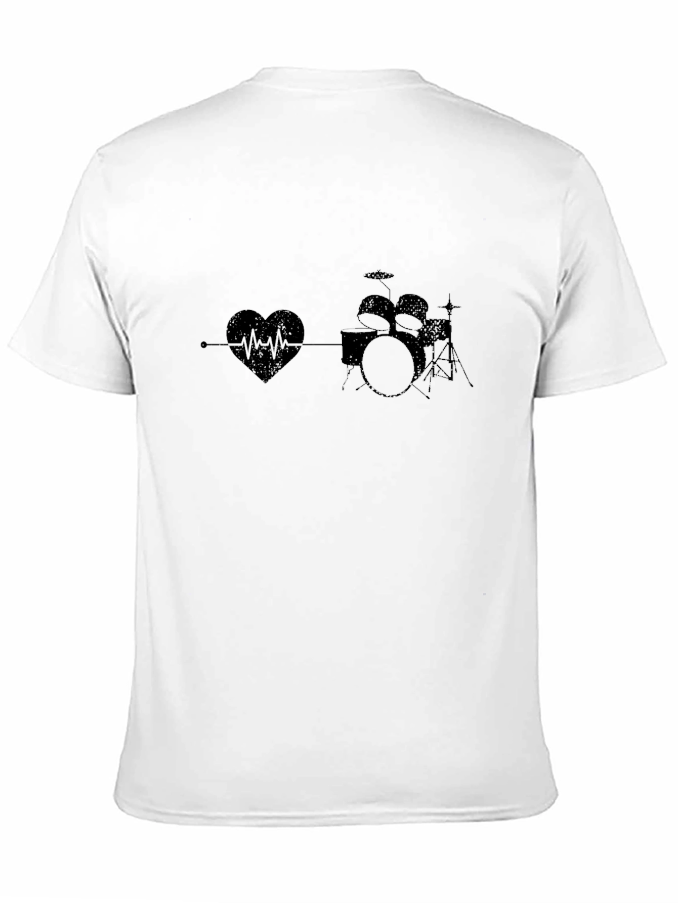 Drum Heartbeat Black T-Shirt