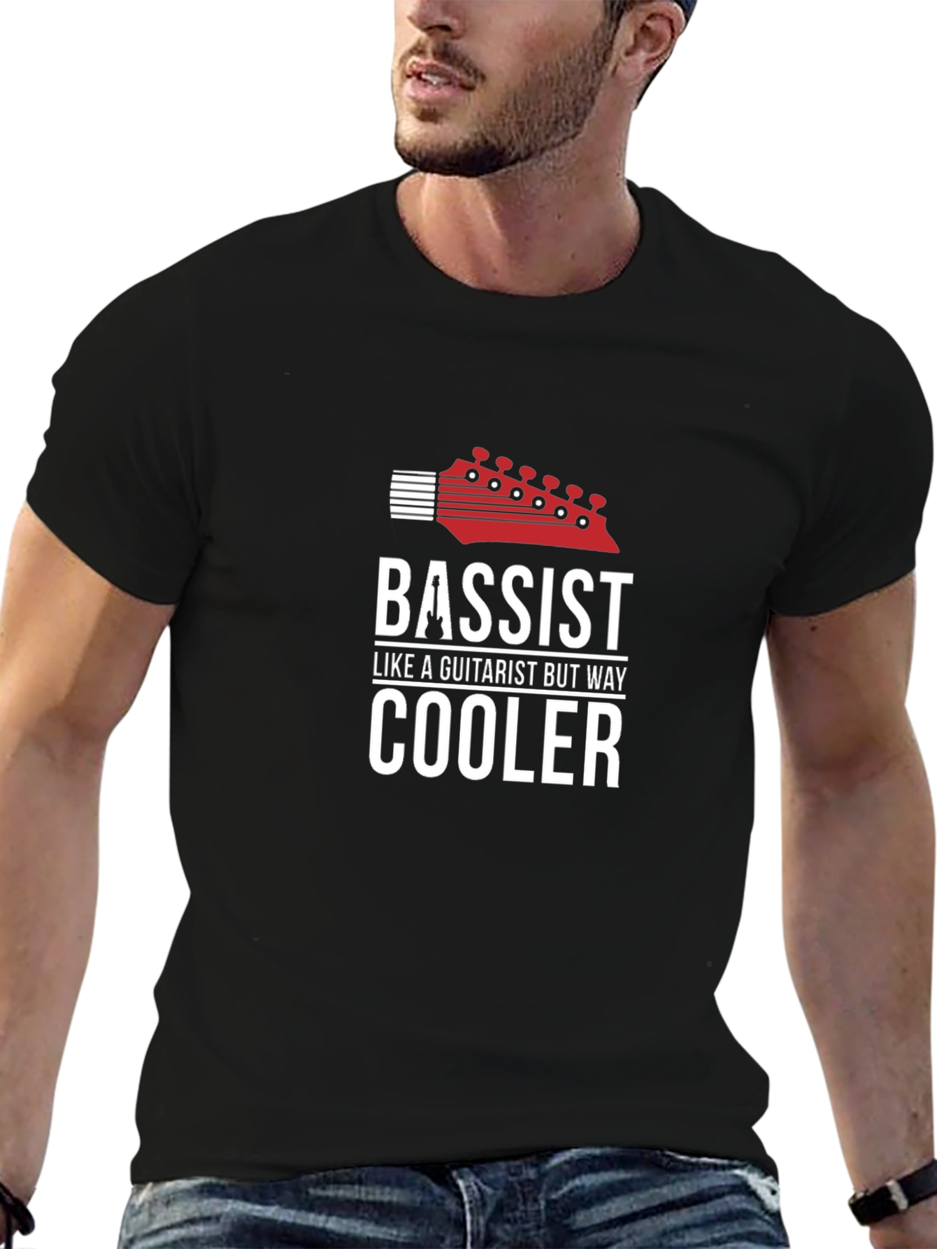 Bassist T-Shirt - Guitarist But Way Cooler Funny Tee