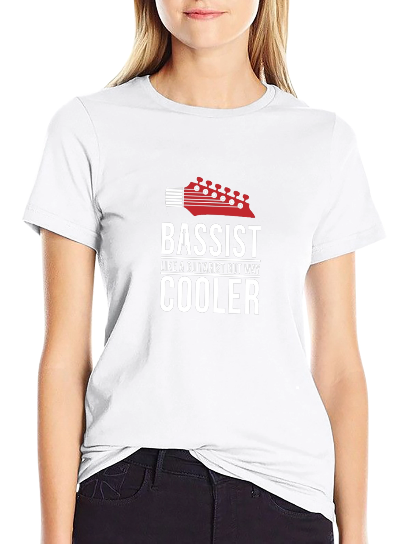 Bassist T-Shirt - Guitarist But Way Cooler Funny Tee