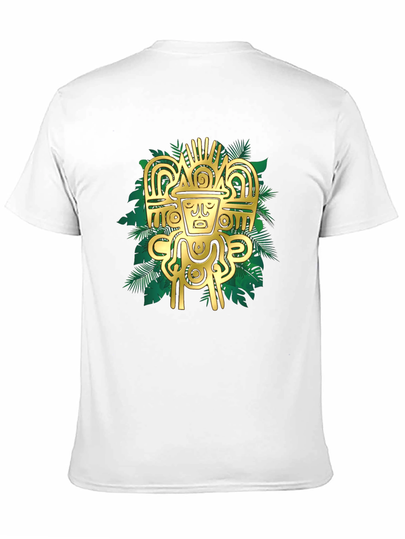 Aztec Gold Graphic Black T-Shirt