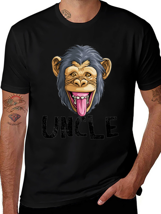 Funny Monkey Uncle Graphic Tee