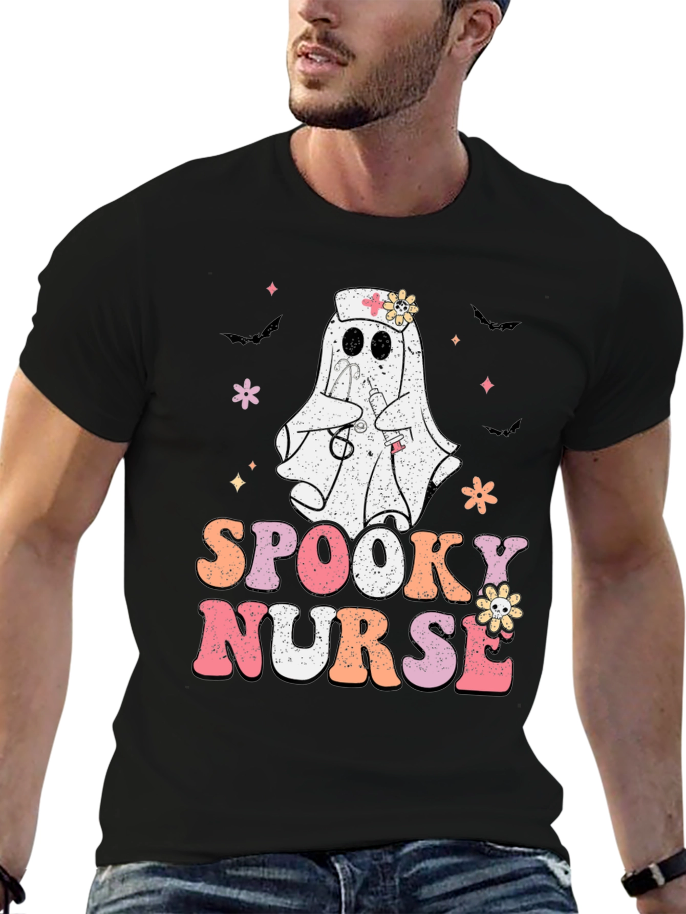 Spooky Nurse Halloween T-Shirt