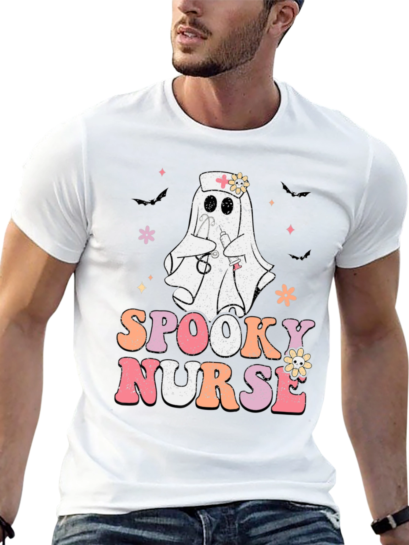 Spooky Nurse Halloween T-Shirt