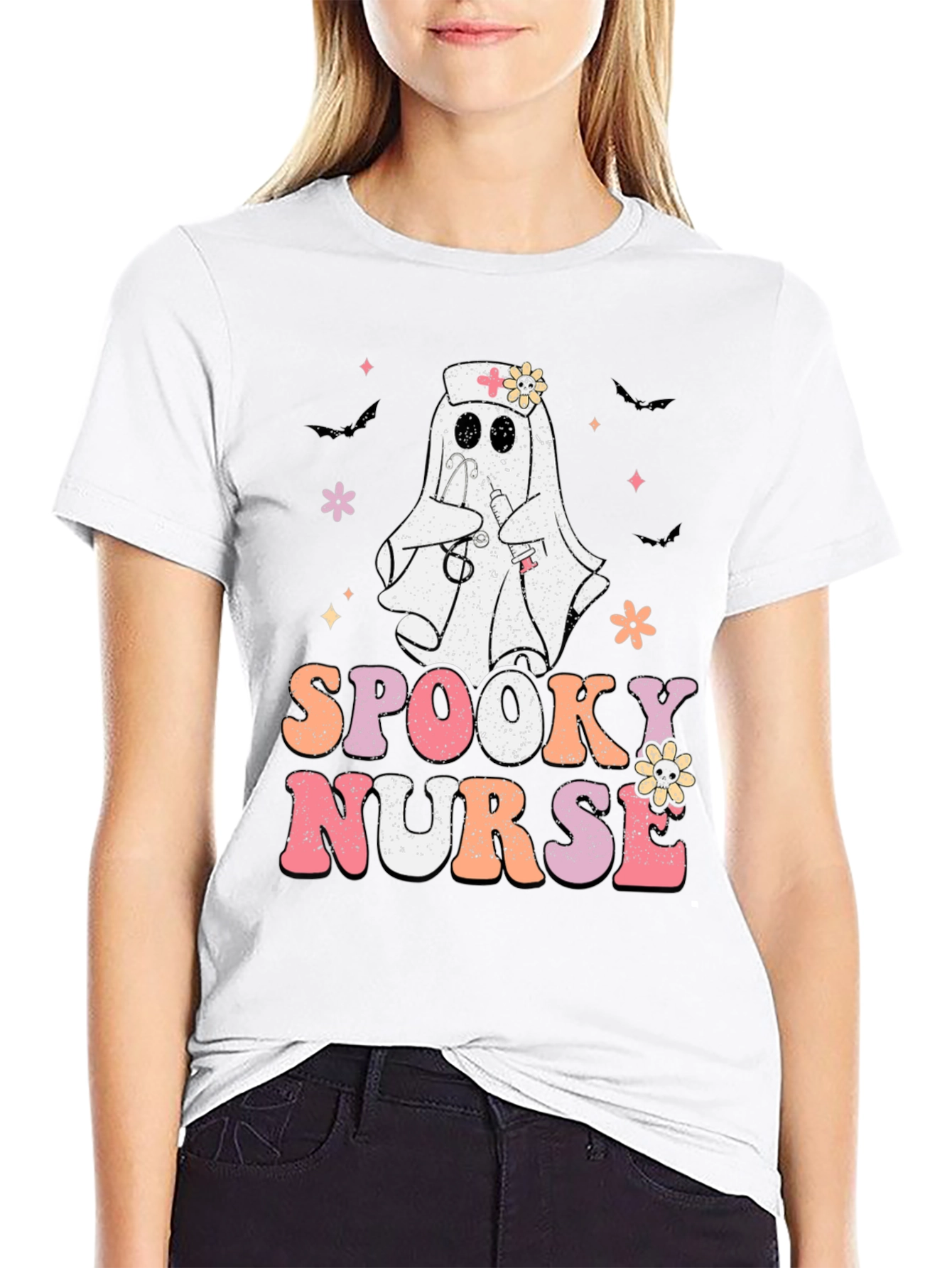 Spooky Nurse Halloween T-Shirt