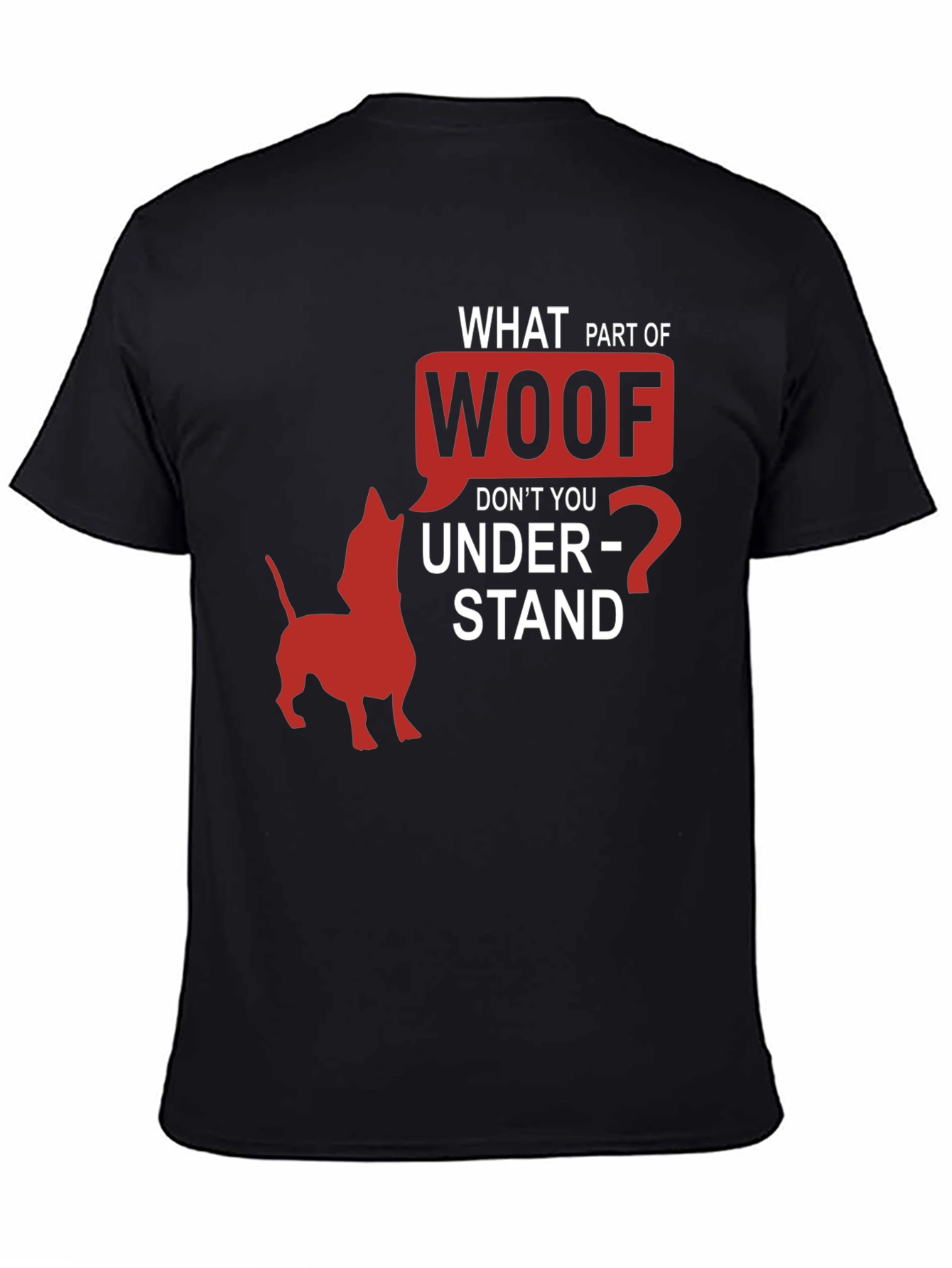 Woof T-Shirt Funny Dog Lover Tee