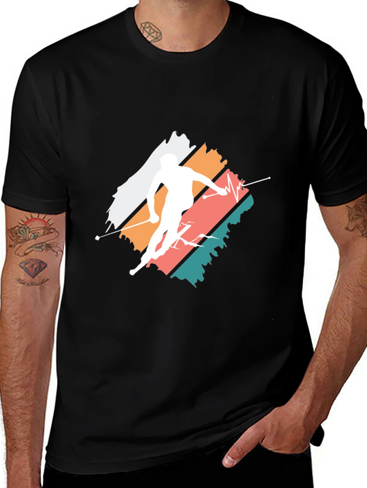 Retro Ski T-Shirt - Vintage Skiing Design