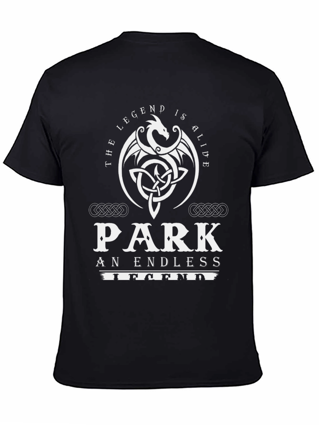Park: The Legend Is Alive Mens Black Graphic Tee