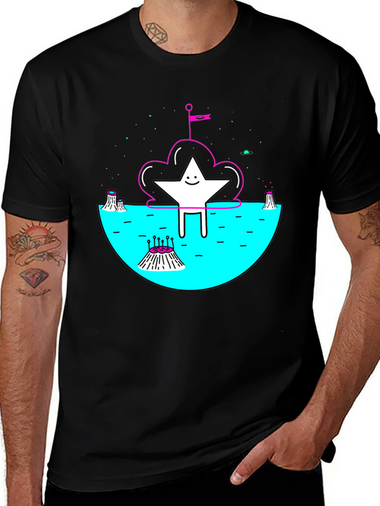 Cosmic Star Graphic Tee - Unique Design
