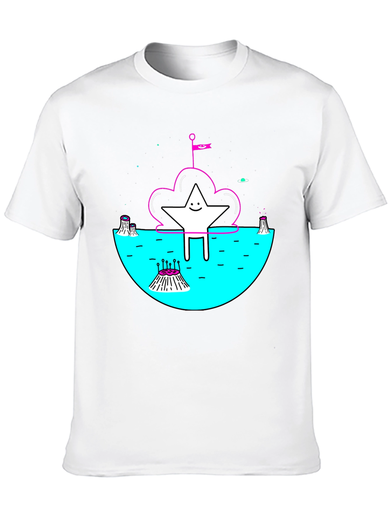 Cosmic Star Graphic Tee - Unique Design