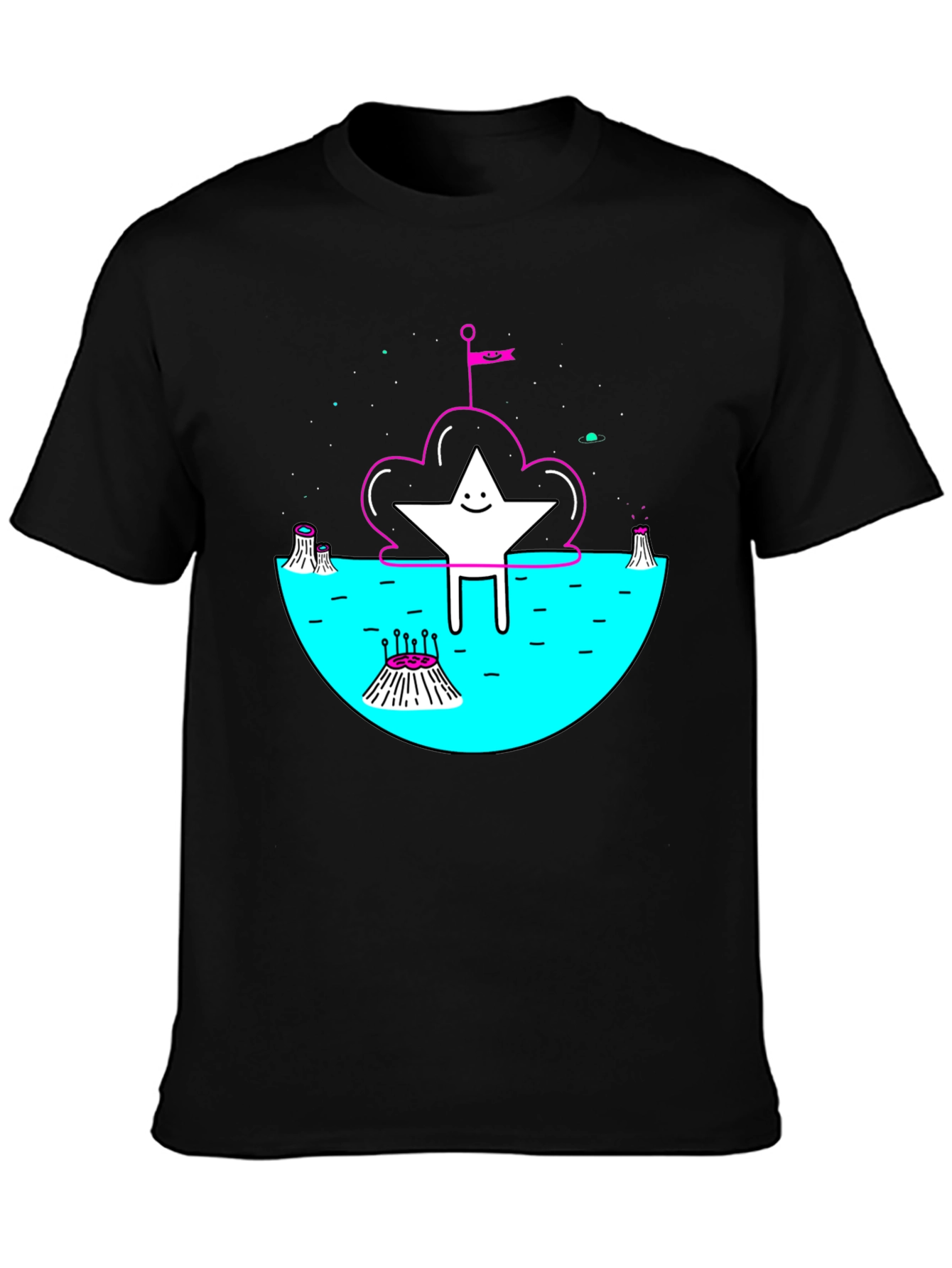 Cosmic Star Graphic Tee - Unique Design