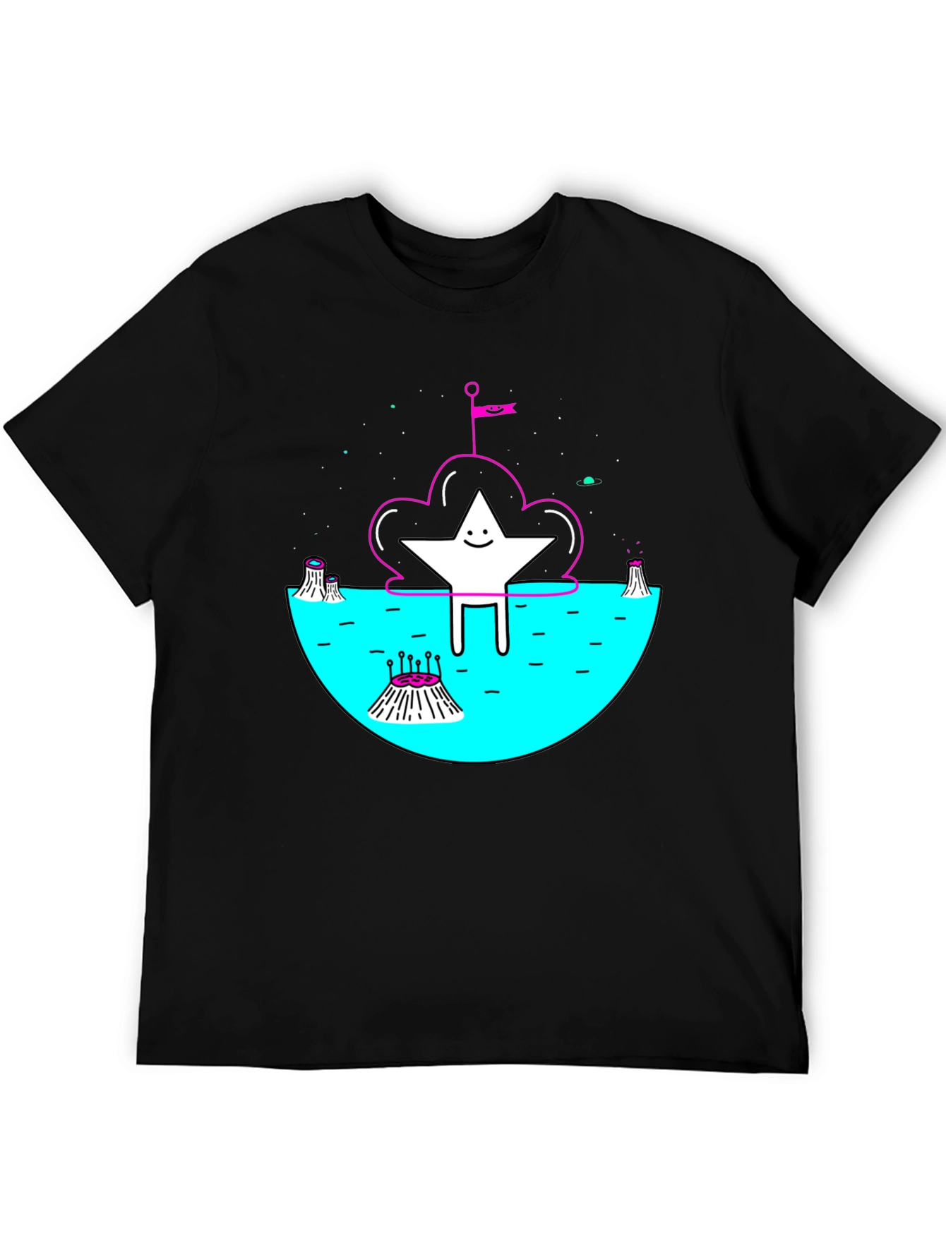 Cosmic Star Graphic Tee - Unique Design