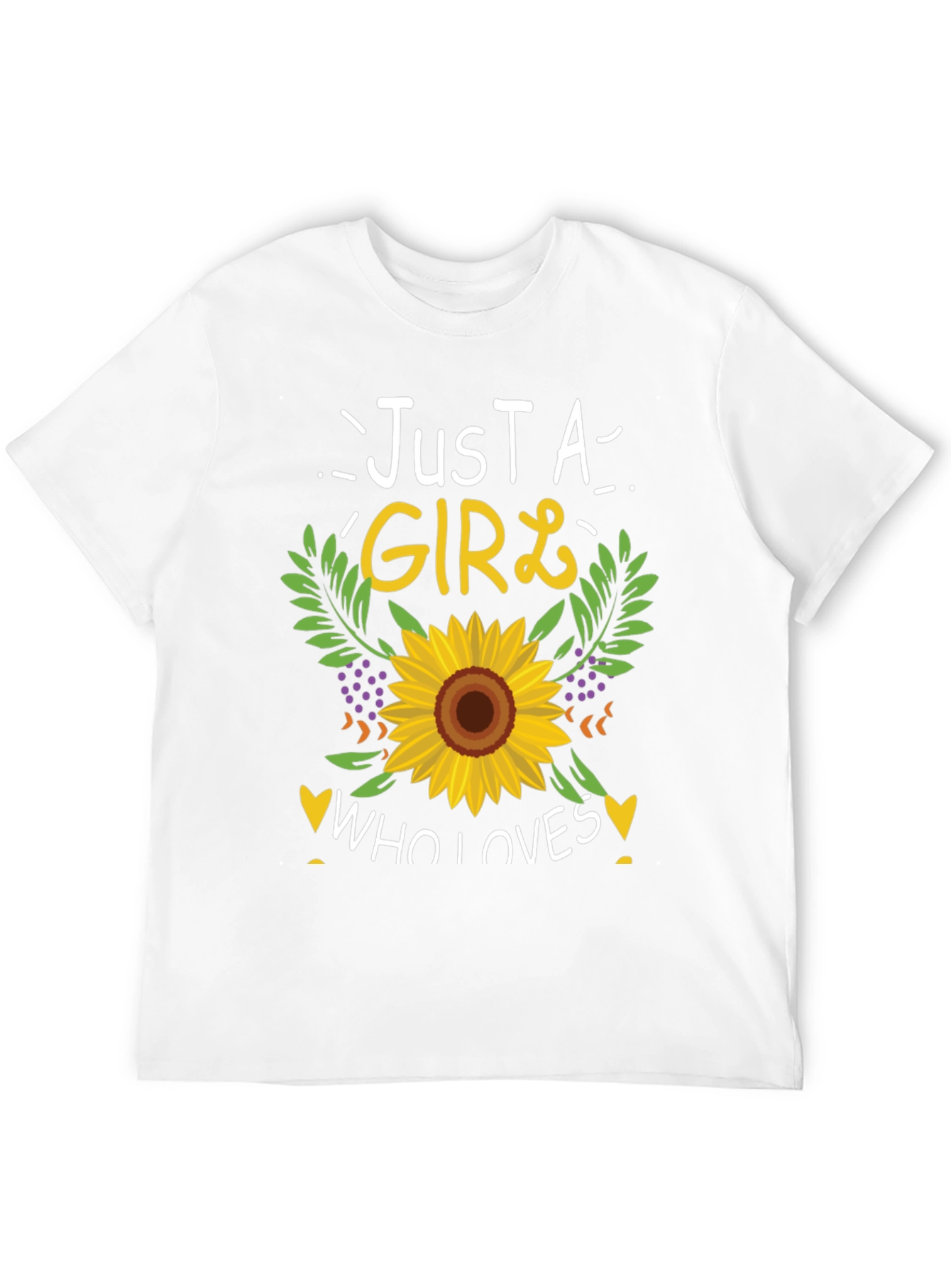 Just A Girl Who Loves Sunflowers T-Shirt
