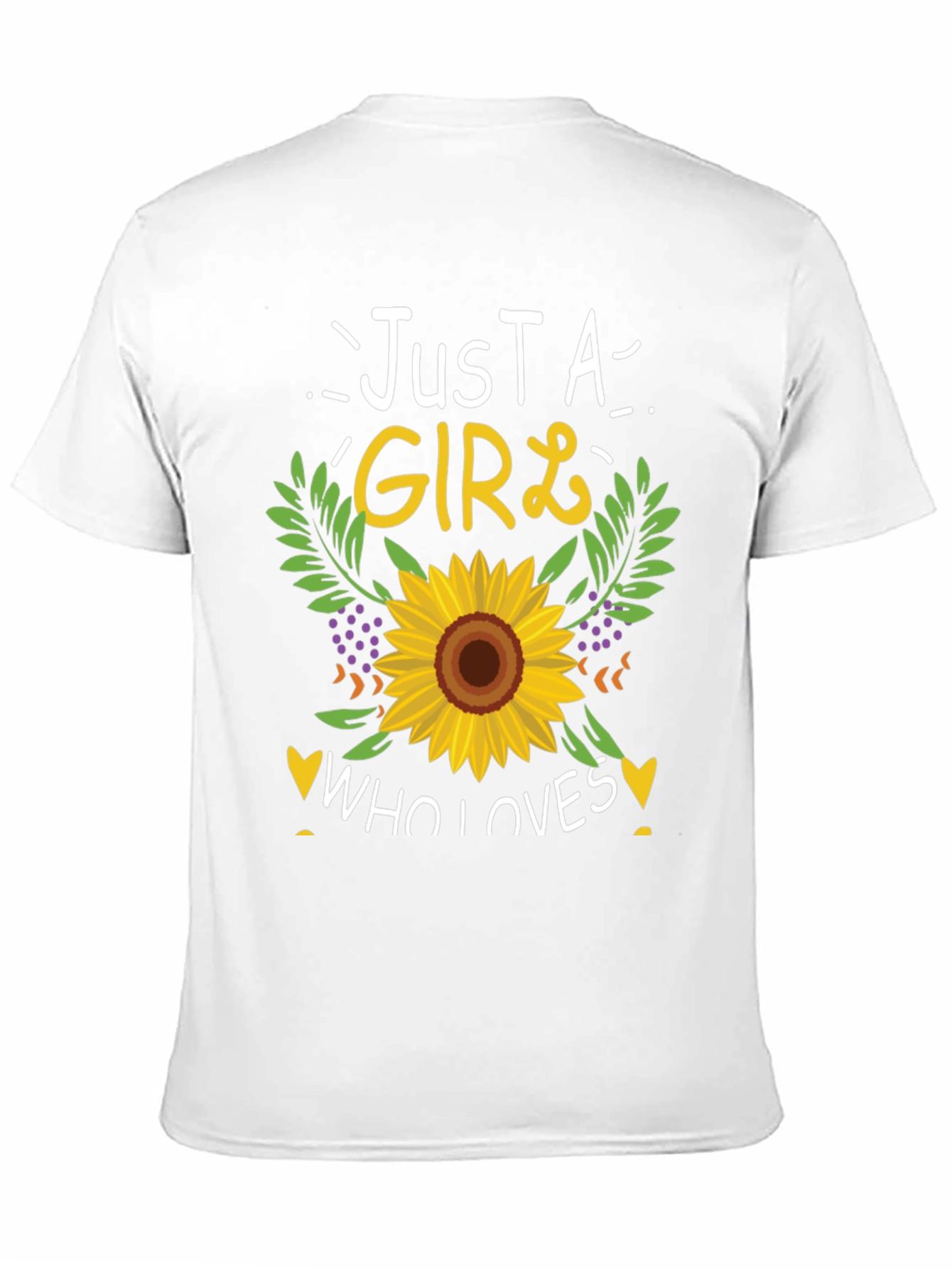 Just A Girl Who Loves Sunflowers T-Shirt