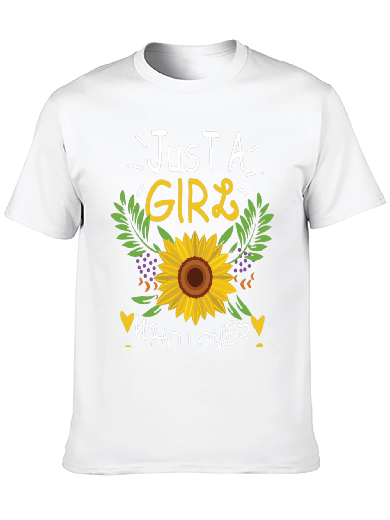 Just A Girl Who Loves Sunflowers T-Shirt