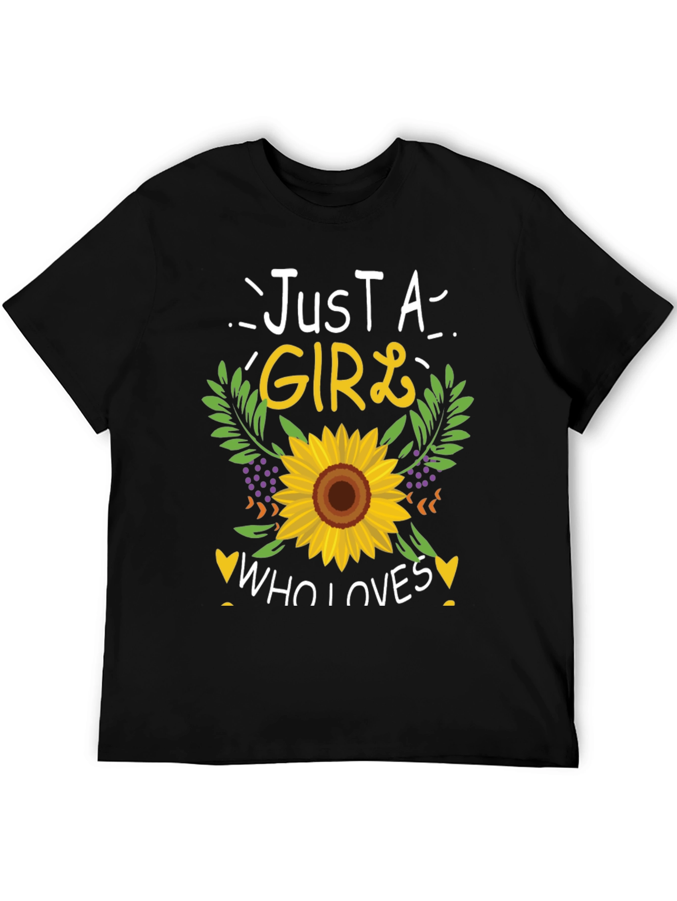 Just A Girl Who Loves Sunflowers T-Shirt