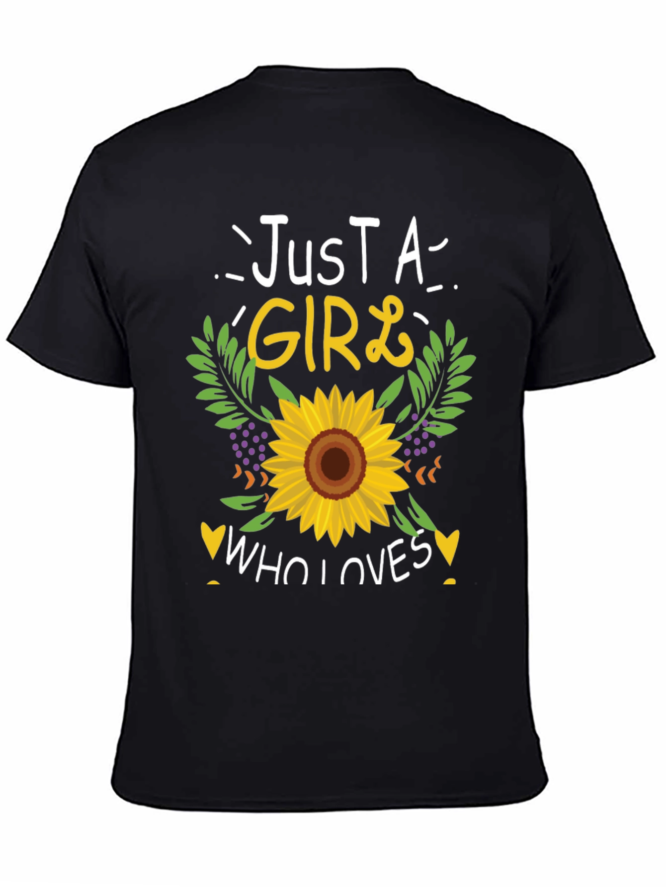 Just A Girl Who Loves Sunflowers T-Shirt