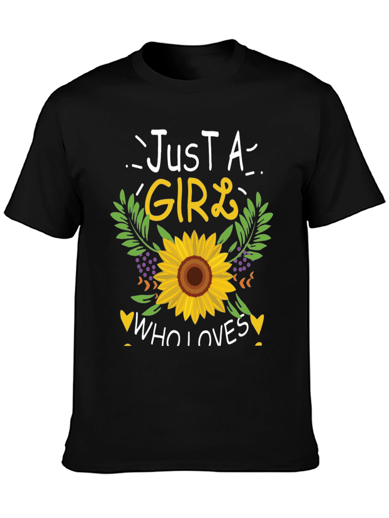 Just A Girl Who Loves Sunflowers T-Shirt