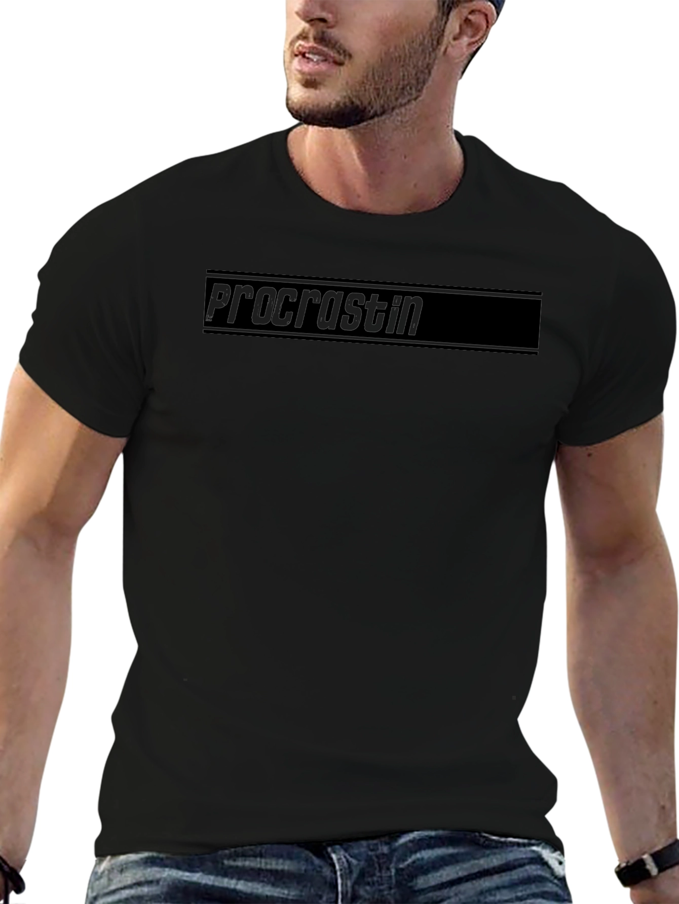 Procrastin Black T-Shirt