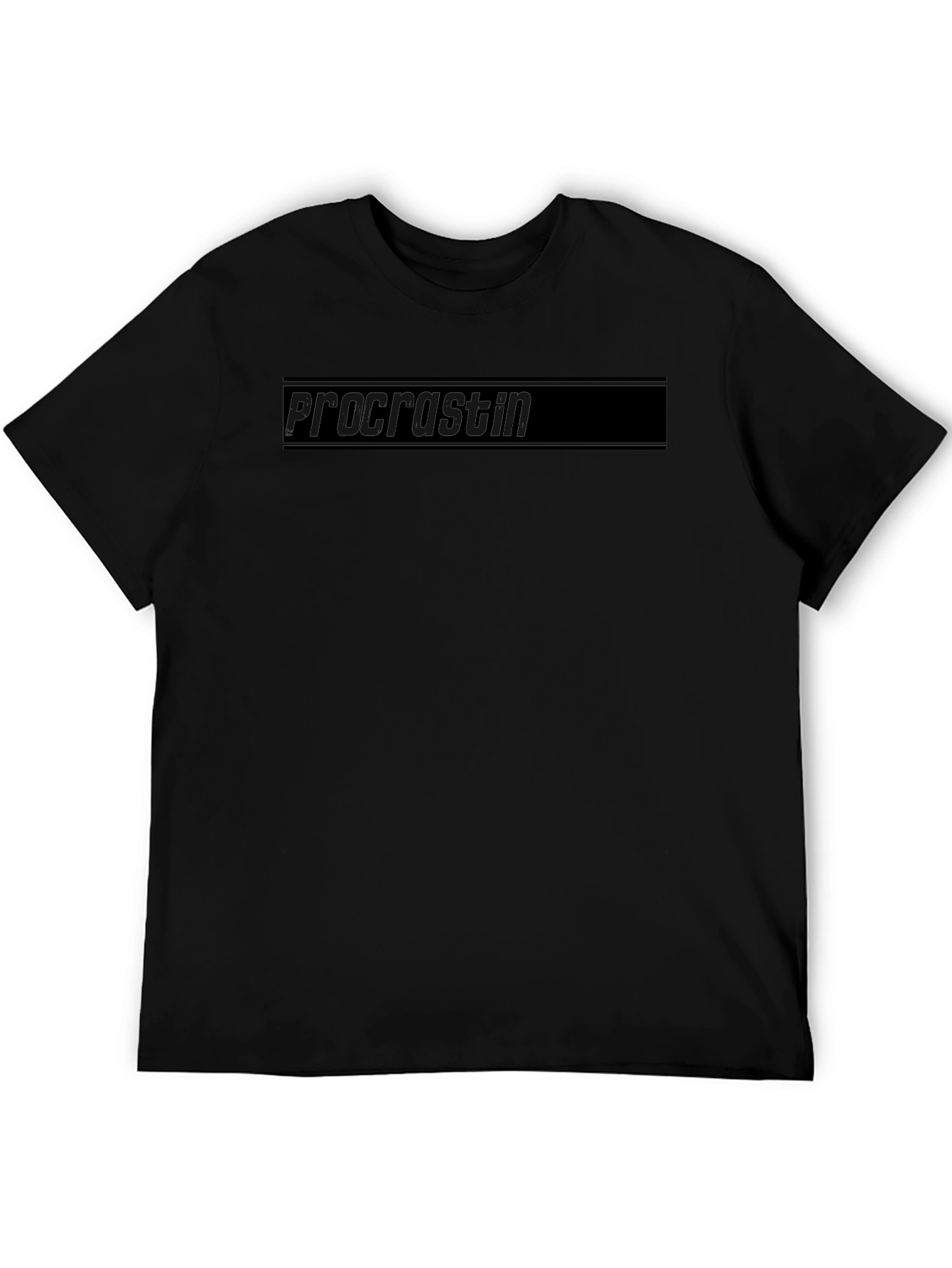 Procrastin Black T-Shirt