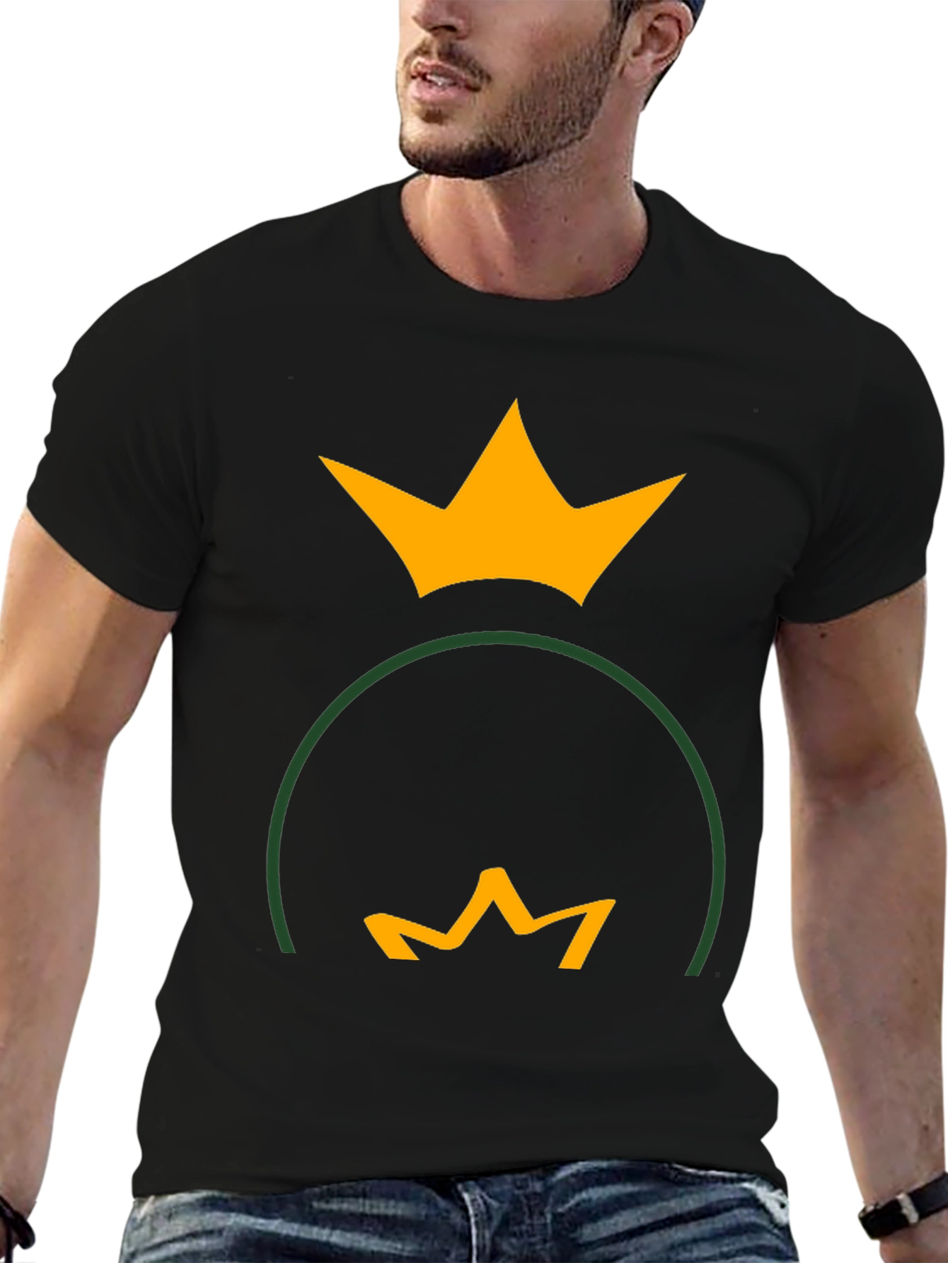 Crown Reflection Graphic Tee - Black