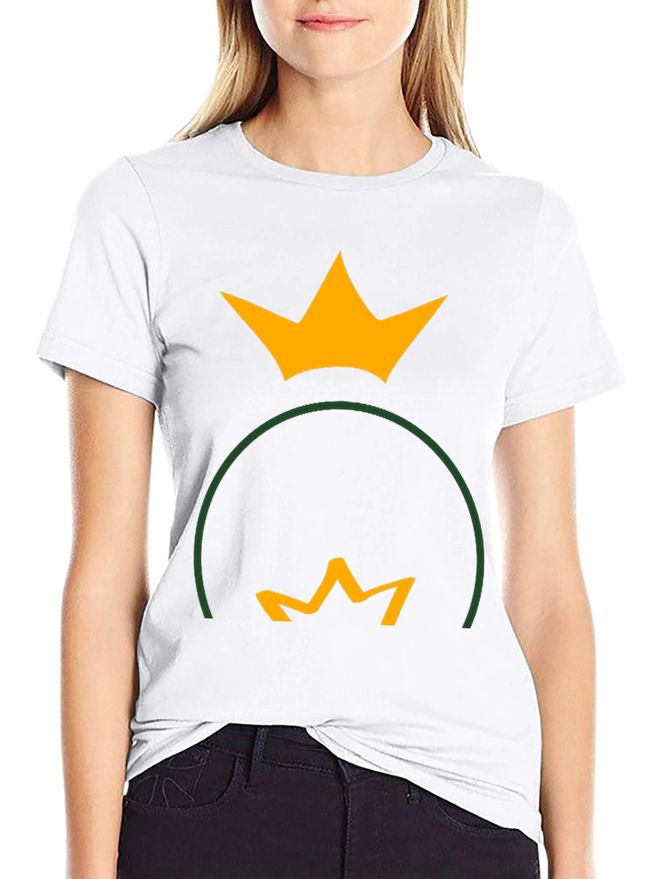 Crown Reflection Graphic Tee - Black