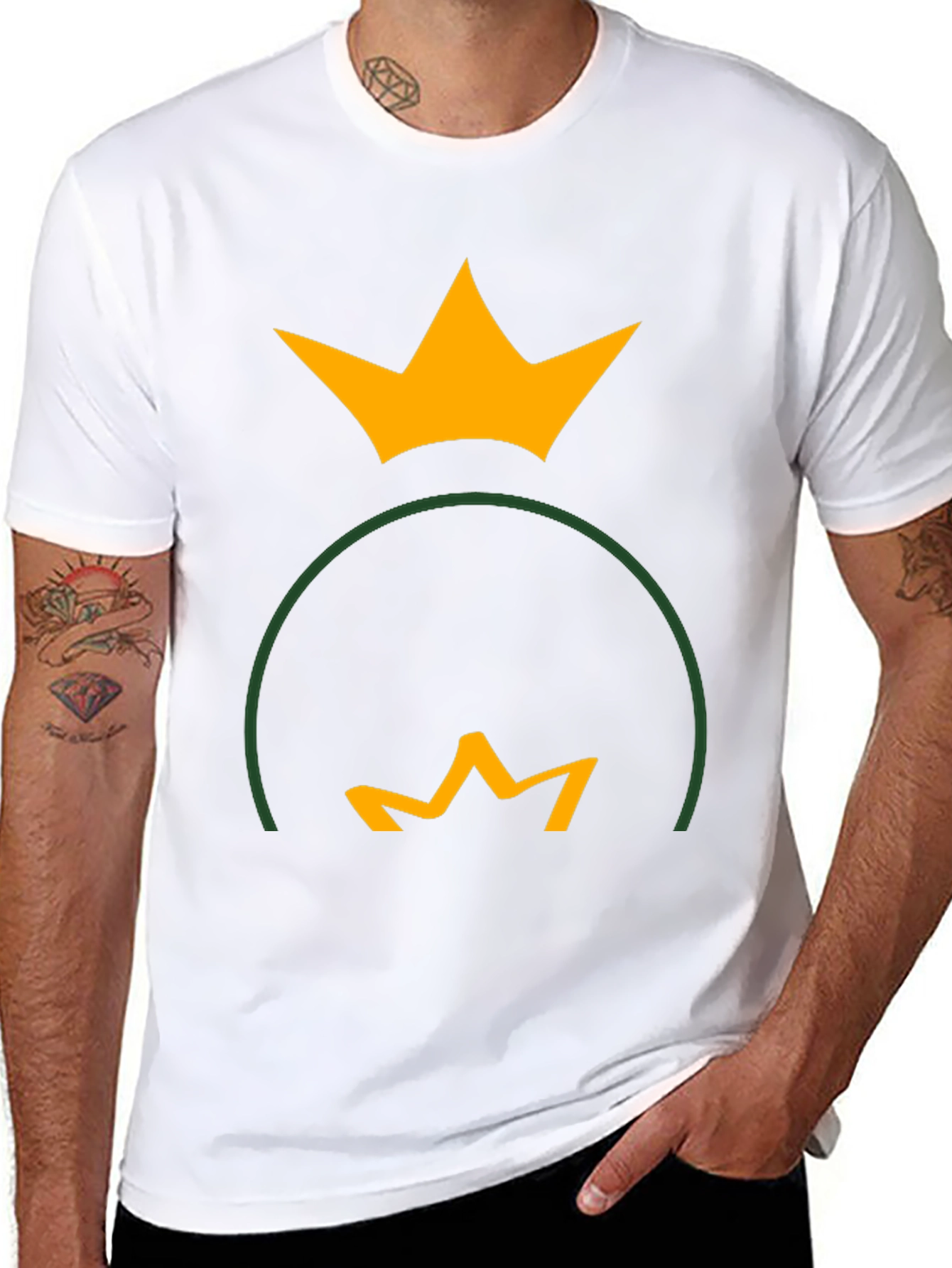 Crown Reflection Graphic Tee - Black