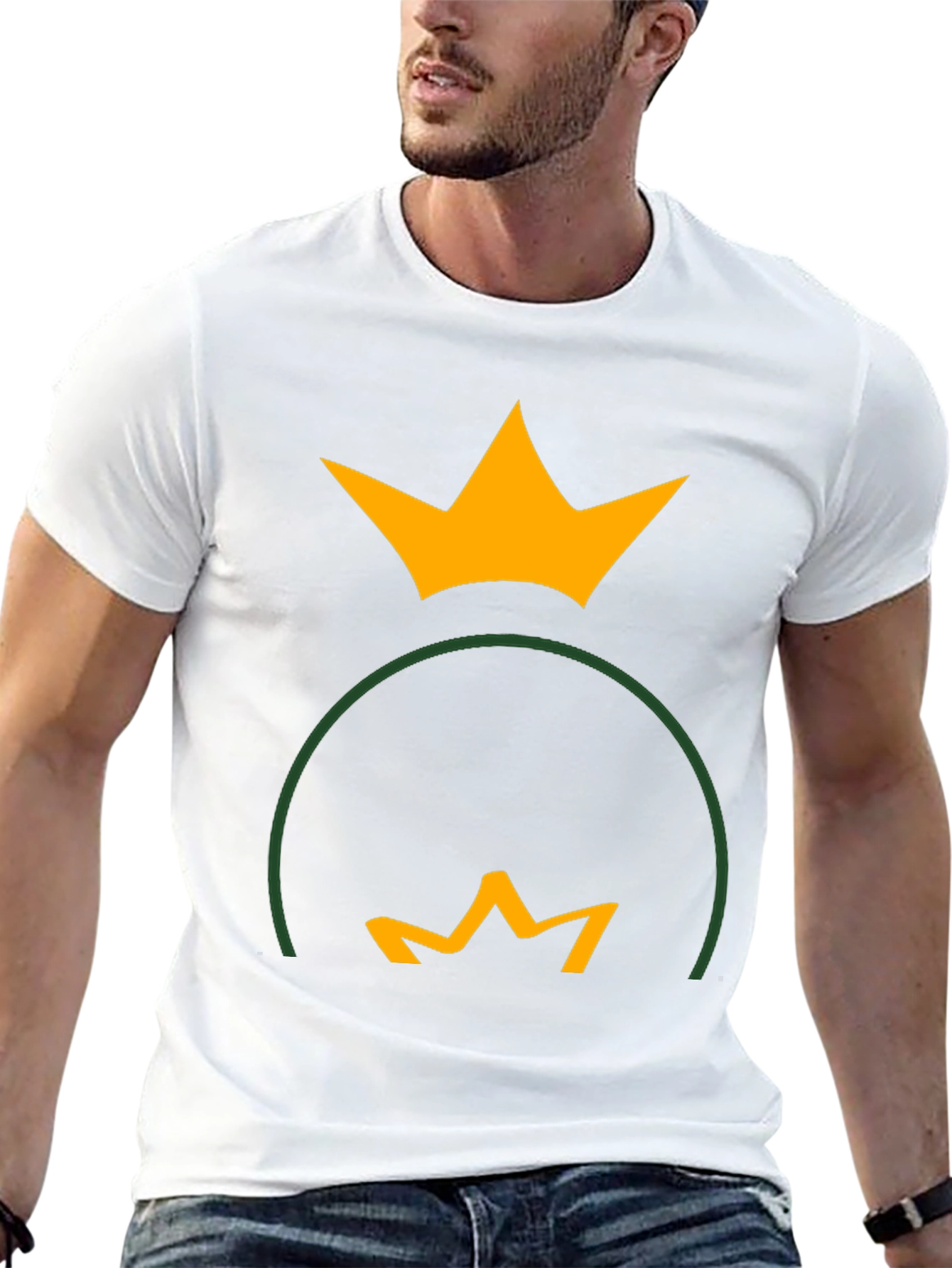Crown Reflection Graphic Tee - Black