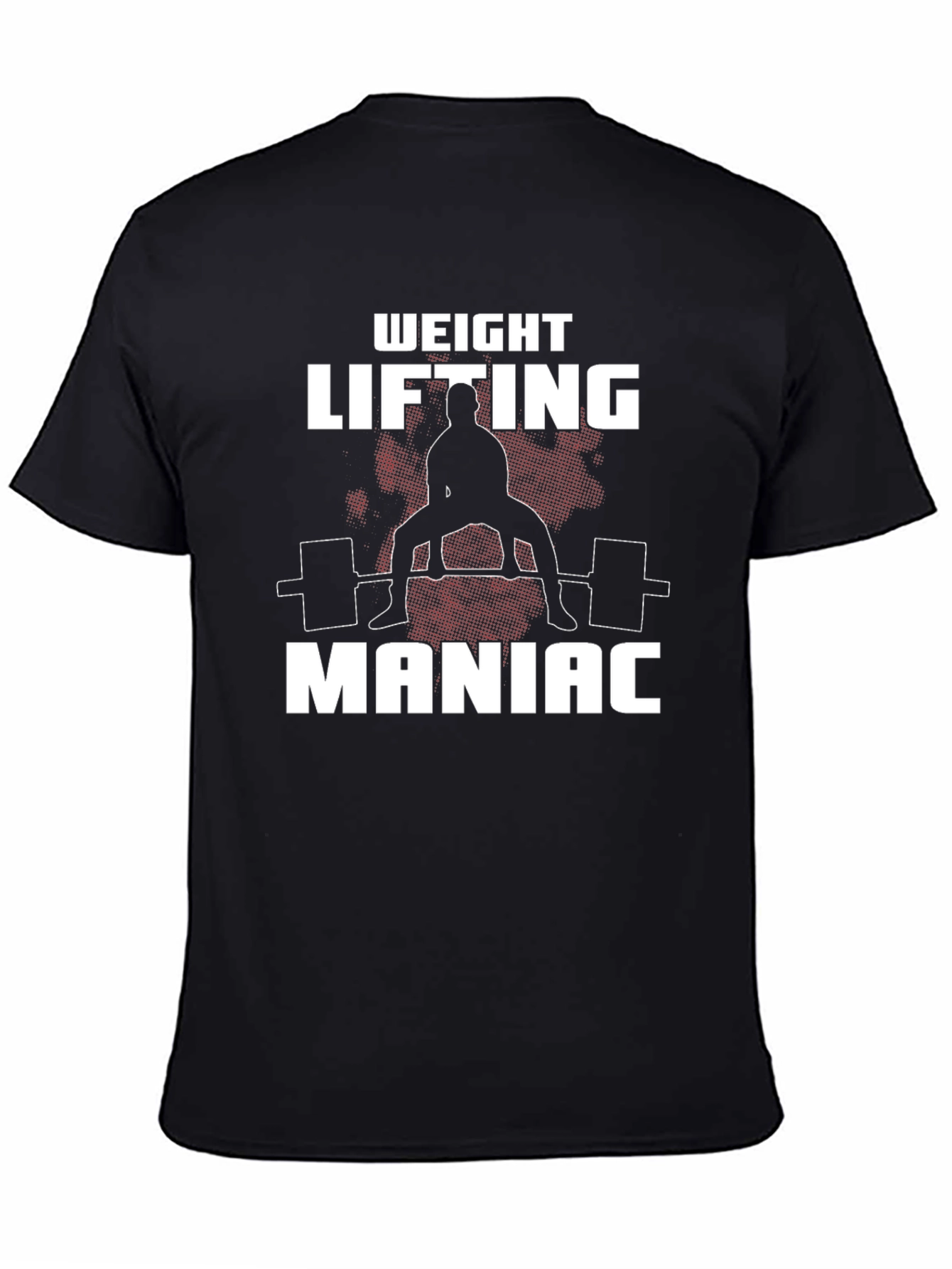 Weight Lifting Maniac Black T-Shirt