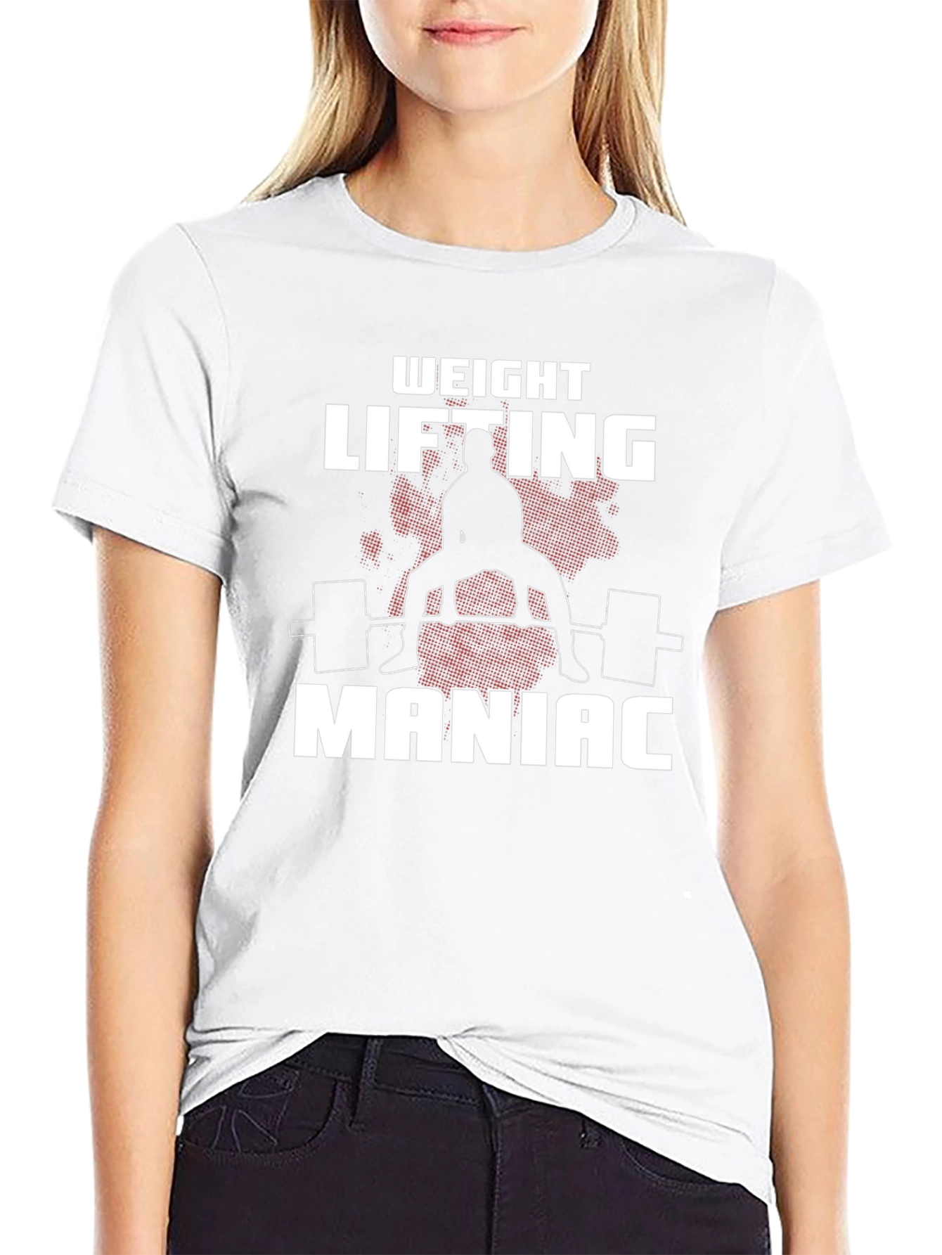 Weight Lifting Maniac Black T-Shirt