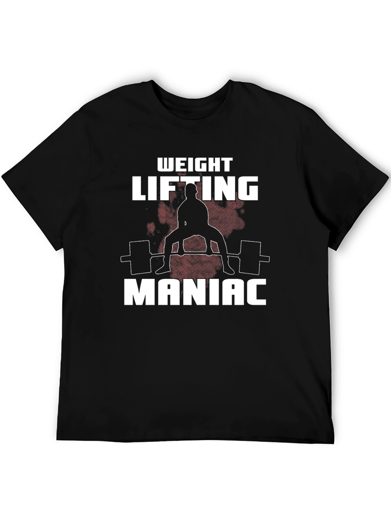 Weight Lifting Maniac Black T-Shirt