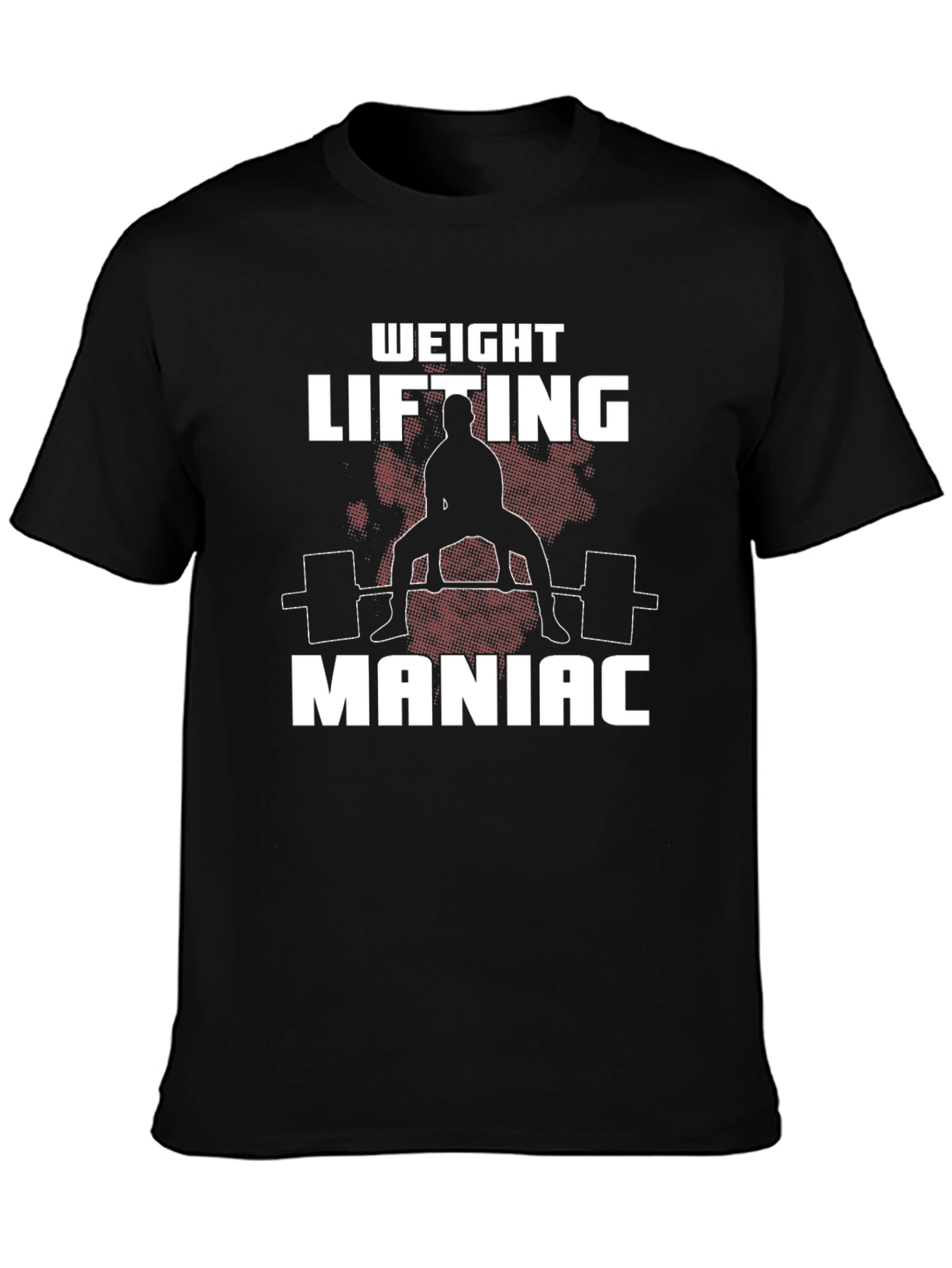 Weight Lifting Maniac Black T-Shirt