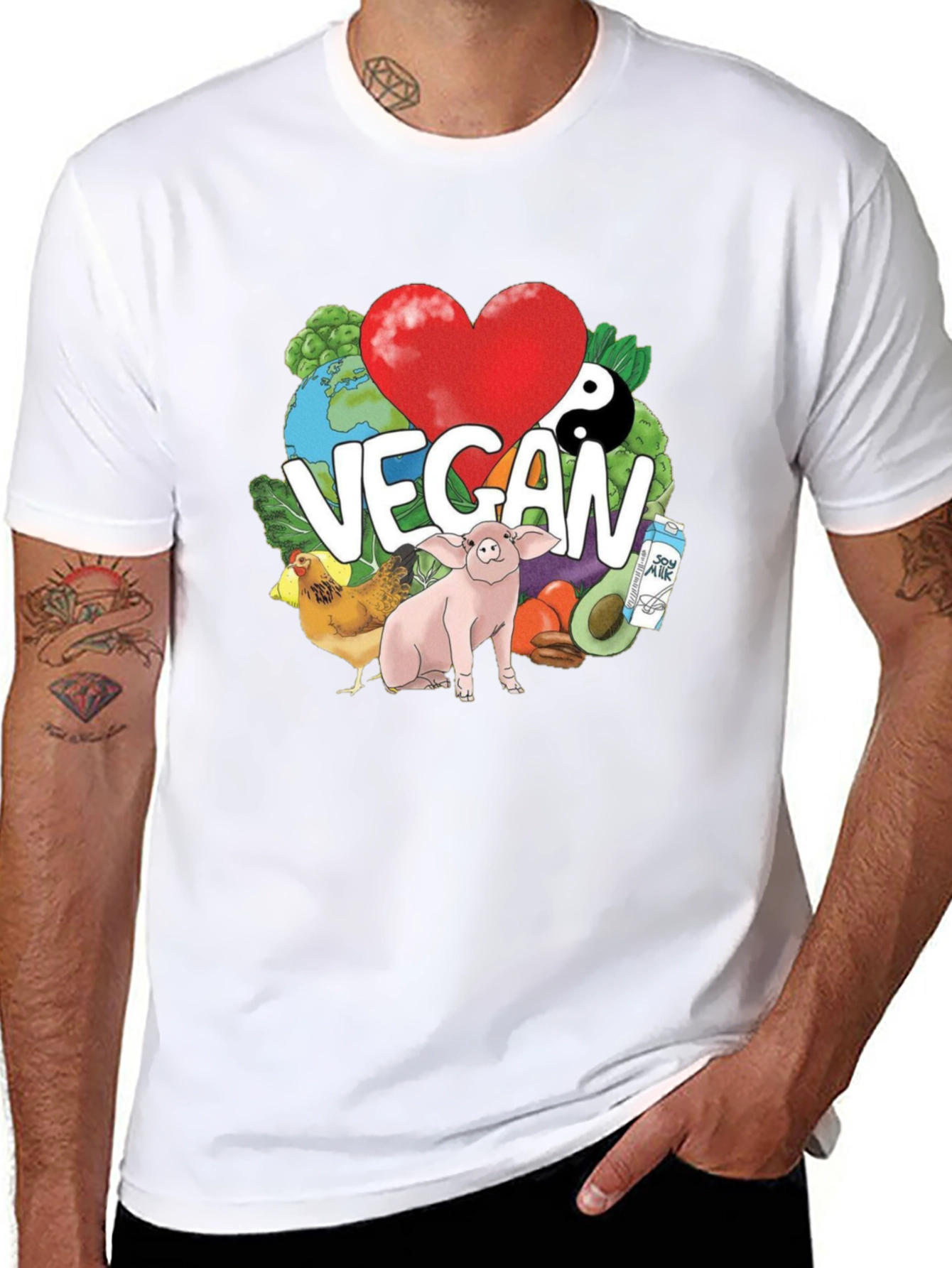Vegan T-Shirt - Animal Lover Tee